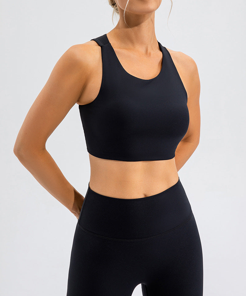 Yoga Suit High Waist Slim Running Sports Back Shaping Fitness Clothes Tight Nude Feel Yoga Clothes