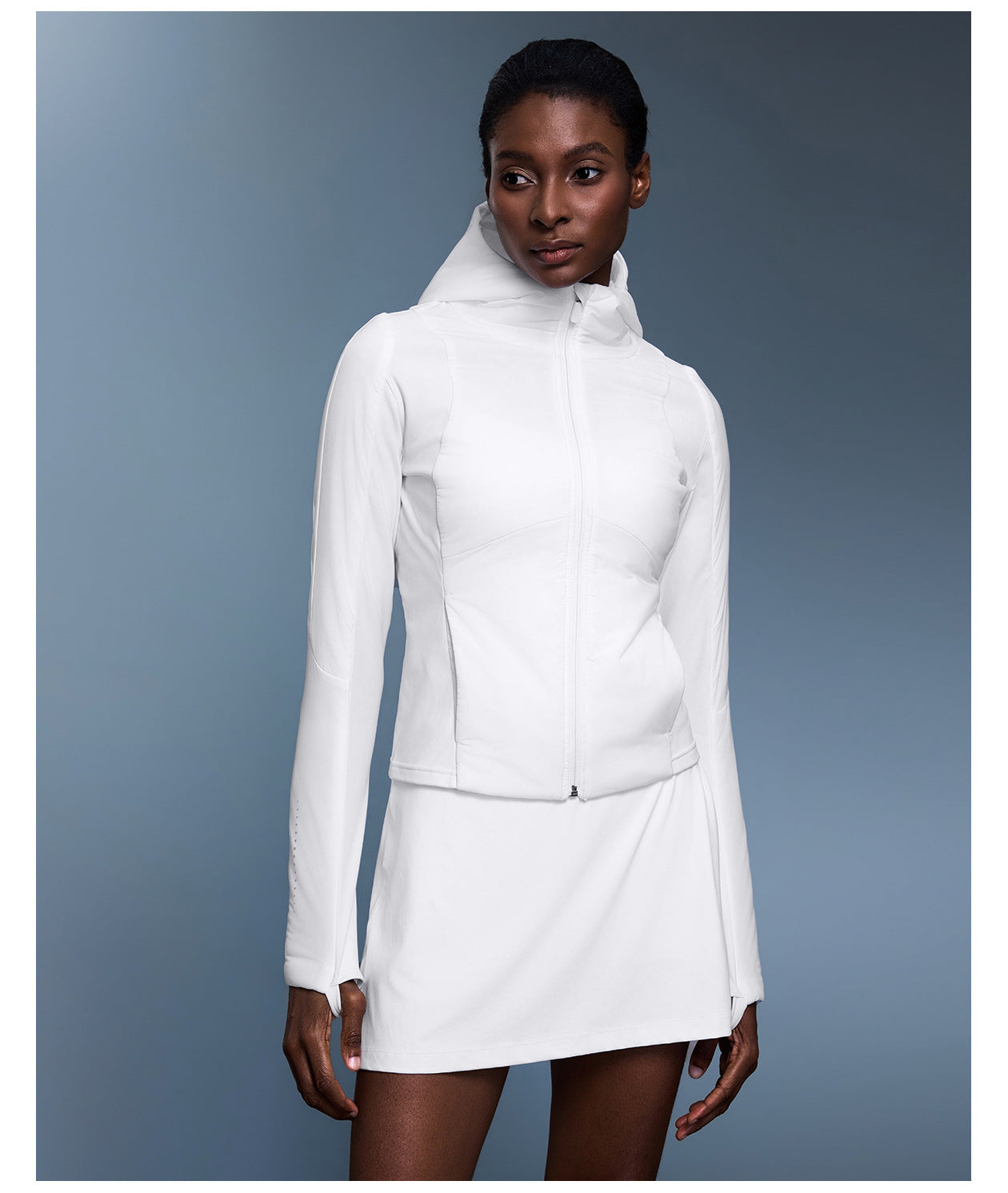Autumn Winter Women Short Lightweight Cotton Coat Coat Slim Fit Slimming Cardigan Sports Hooded Top