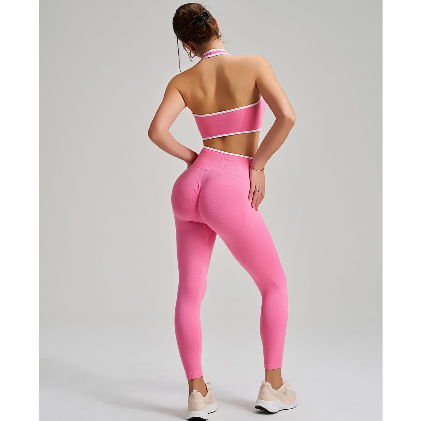Sports Bra Yoga Trousers Running Fitness Sportswear Two Piece Set for Women