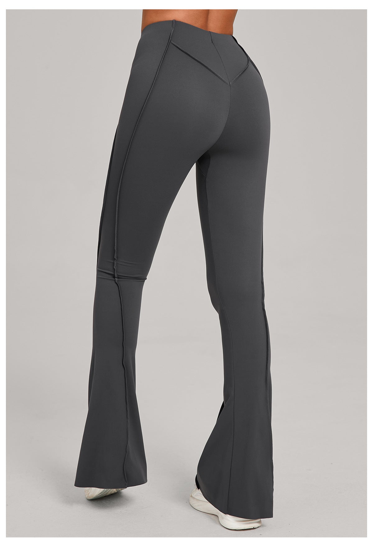 Wide Leg Tight Brushed Hip Lifting Yoga Bell Bottom Pants Dance High Waist Bootcut Casual Sports Pants