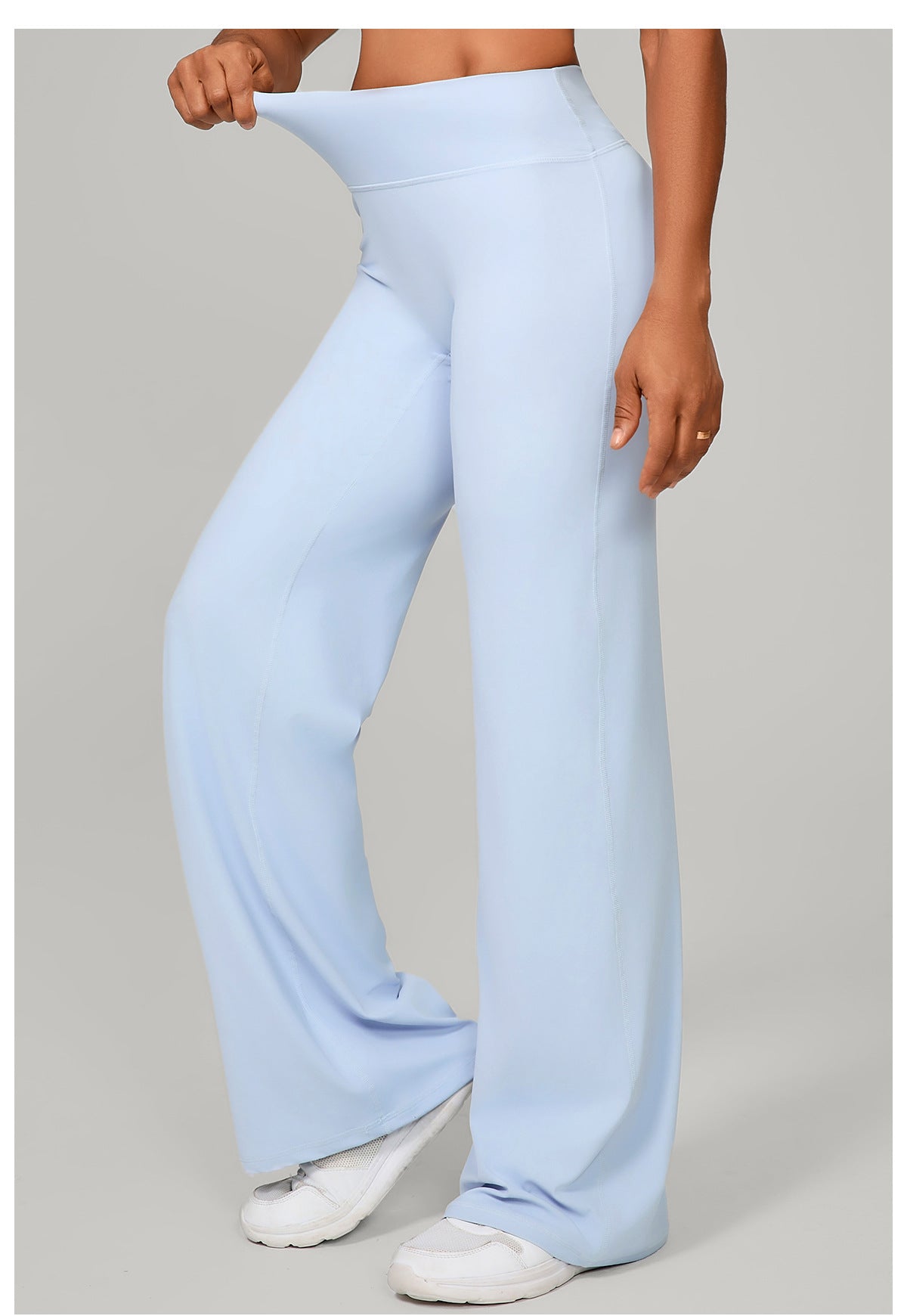 Autumn Sand Pilates Straight Yoga Pants All Match Loose Wide Leg Pants Running Sports Fitness Hip Showing Trousers