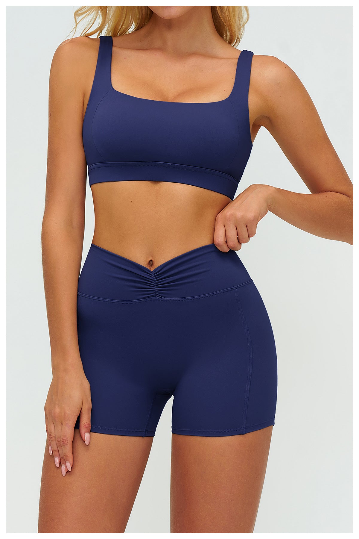 Brushed Yoga Bra Hollow Out Cutout Geometric Abstract Back High Grade Underwear Fitness Running Sports Bra Women
