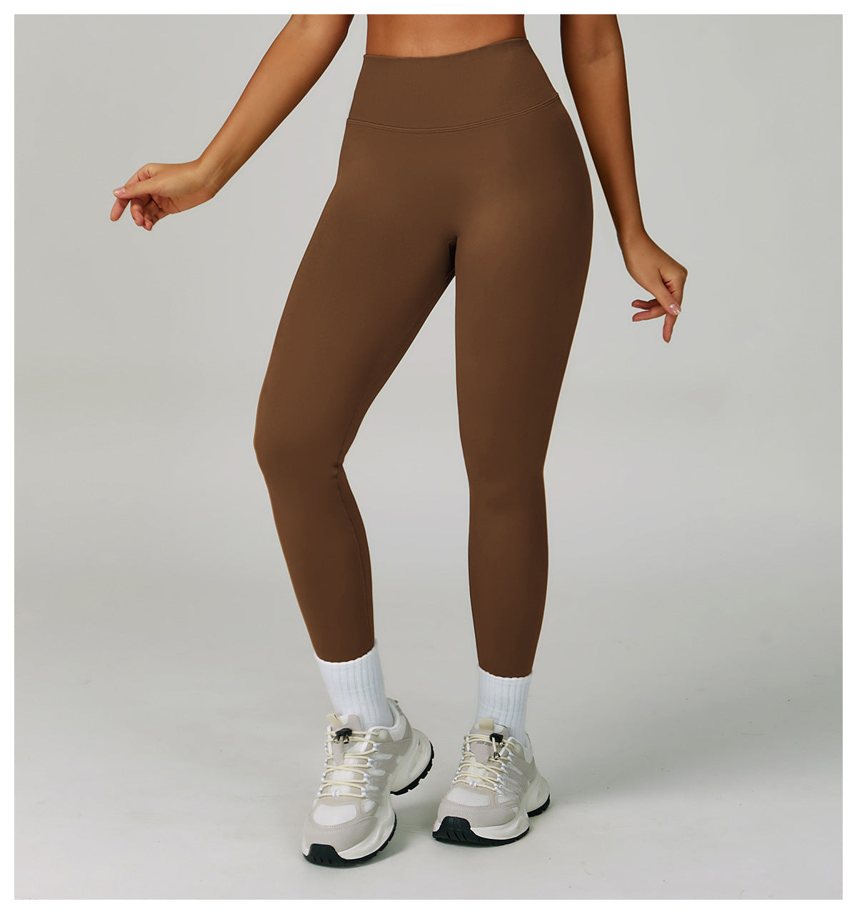Sollinarry Peach Hip Seamless Yoga Pants V Skinny Slimming Running Sports Quick Drying Fitness Trousers