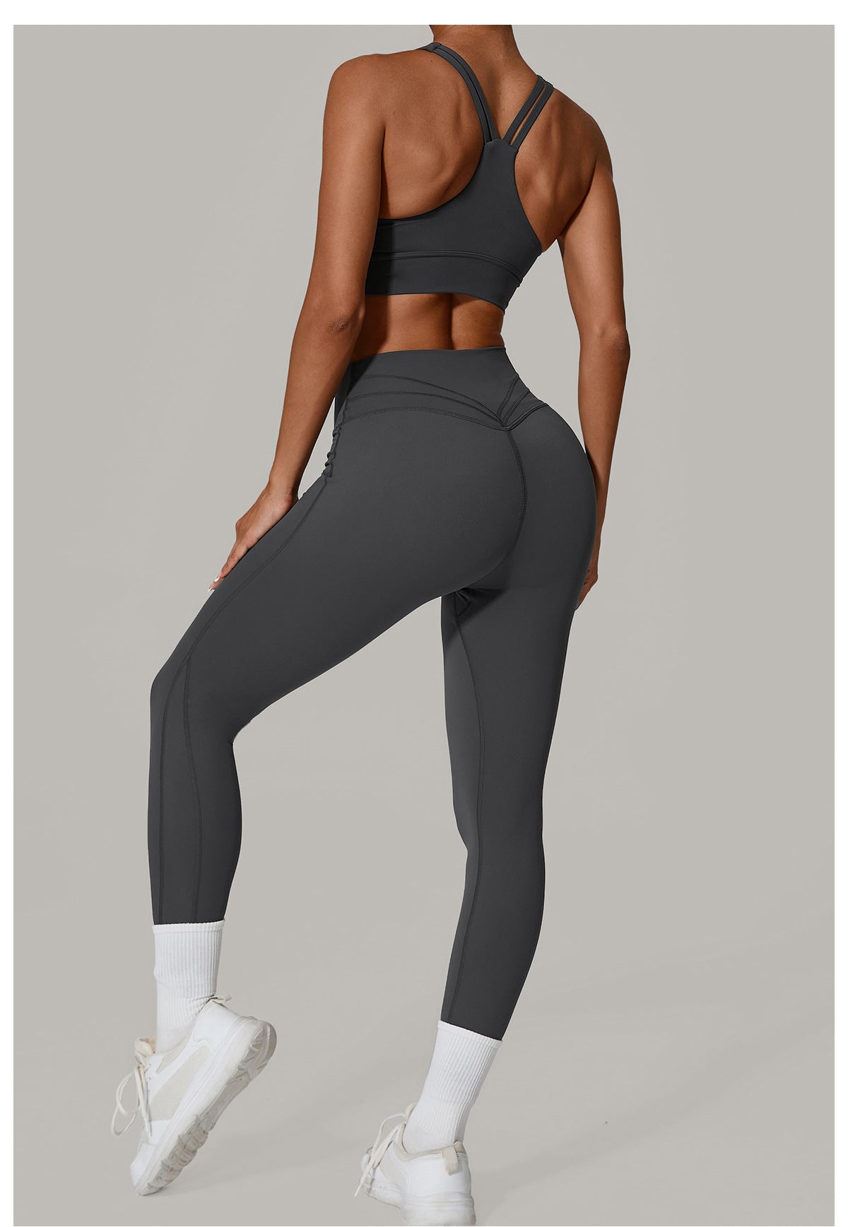 High Waist Tight Hip Lifting Fitness Yoga Wear Running Sports Set