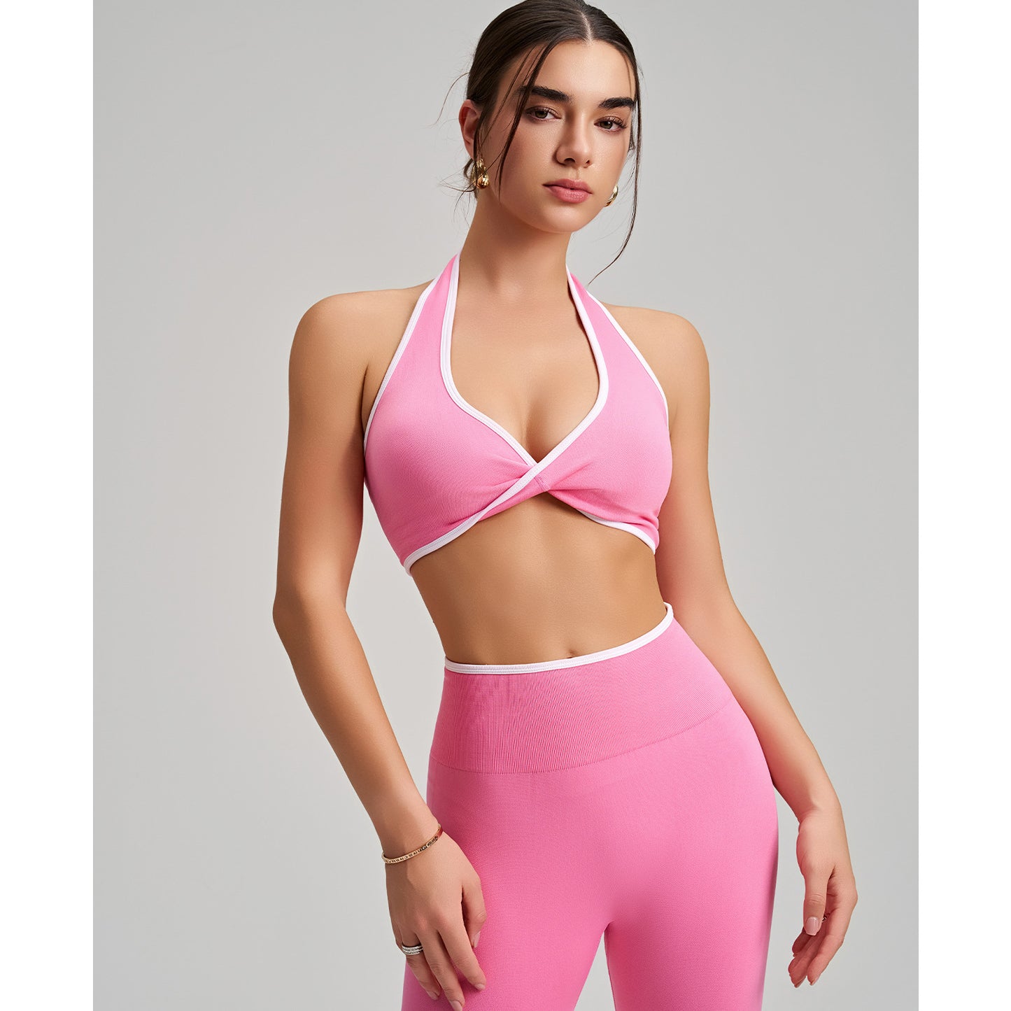 Sports Bra Yoga Trousers Running Fitness Sportswear Two Piece Set for Women