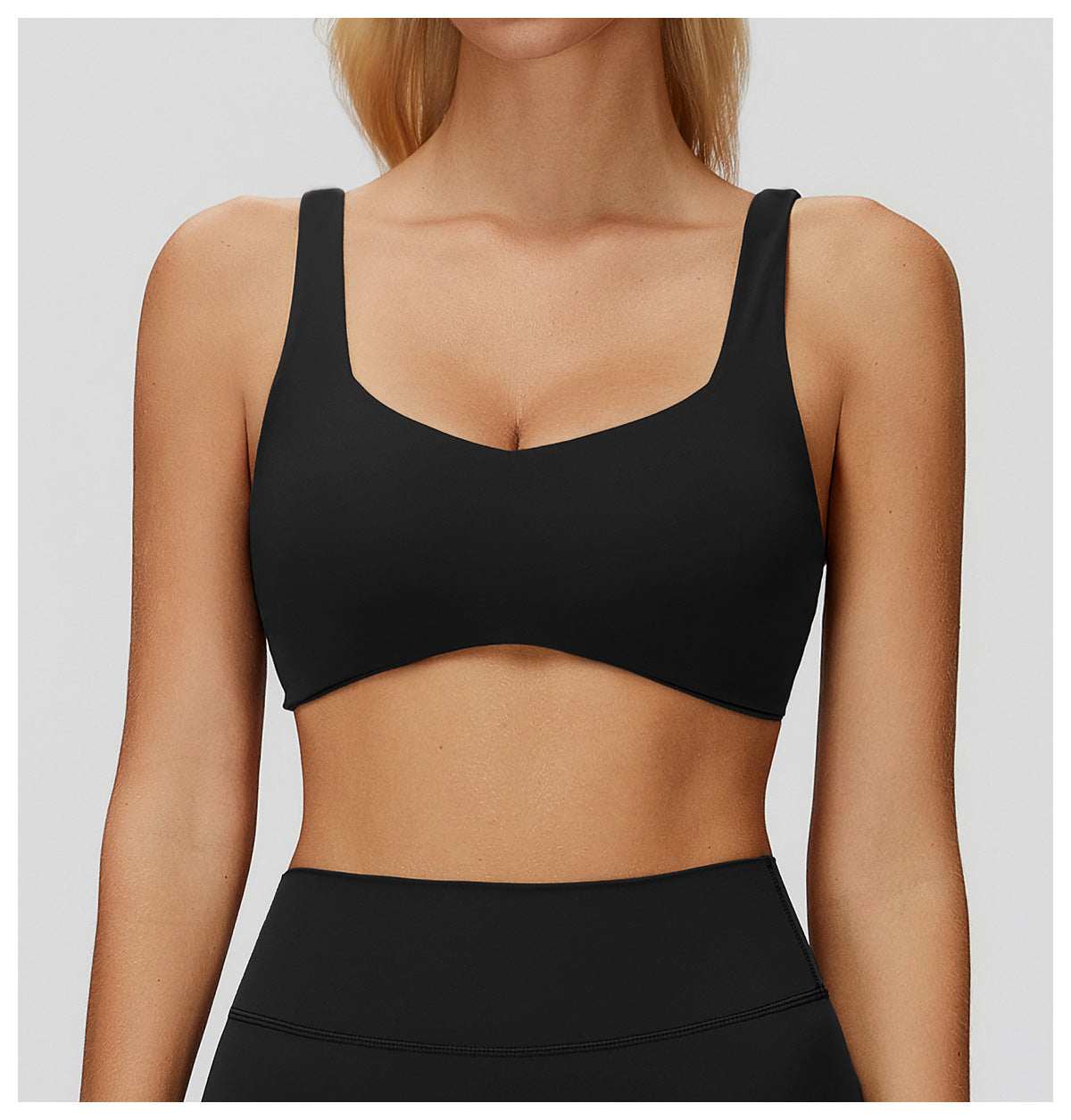 Yoga Bra Thin Strap Crossing Beauty Back Exercise Underwear High Sense Running Fitness Top