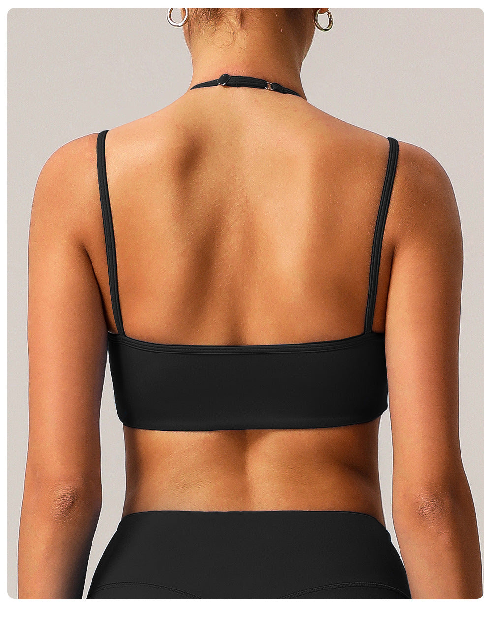 Push up Beauty Back Nude Feel Yoga Bra Women Quick Drying Sports High Elastic Thin Strap Halter Fitness Running Underwear