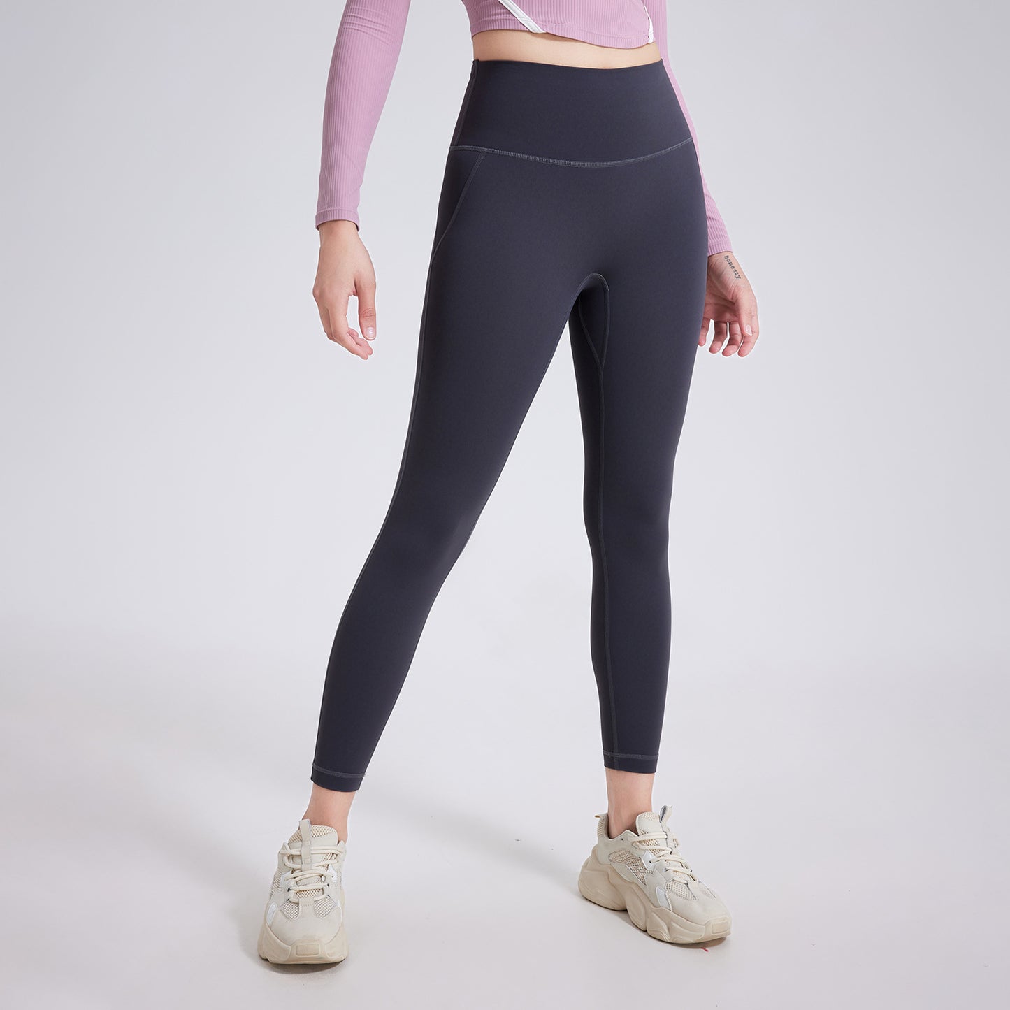 Wear Free Underwear Seamless Nude Feel Yoga Pants Pocket High Waist Hip Lift Fitness Pants Outer Wear Running Exercise Pants