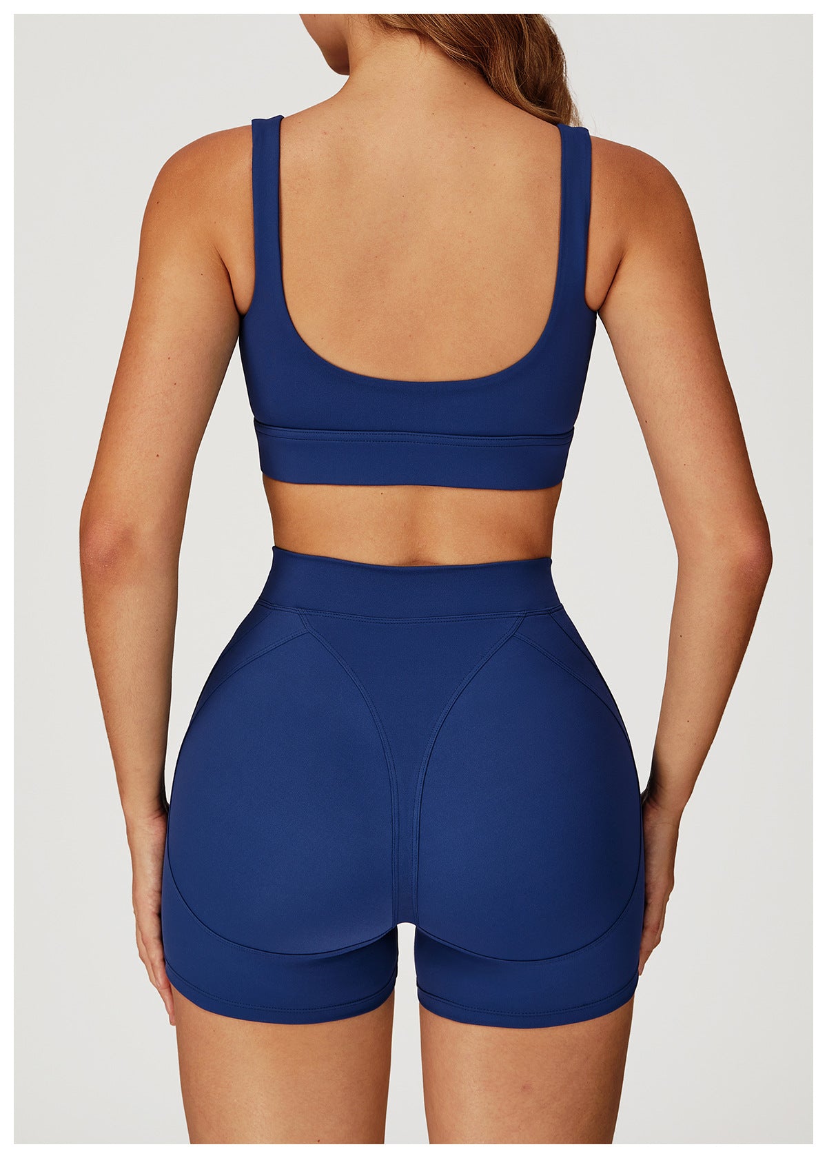 Nude Feel Yoga Bra Hollow Out Cutout Back Shaping Shockproof Sports Underwear Outdoor Running Workout Yoga Bra