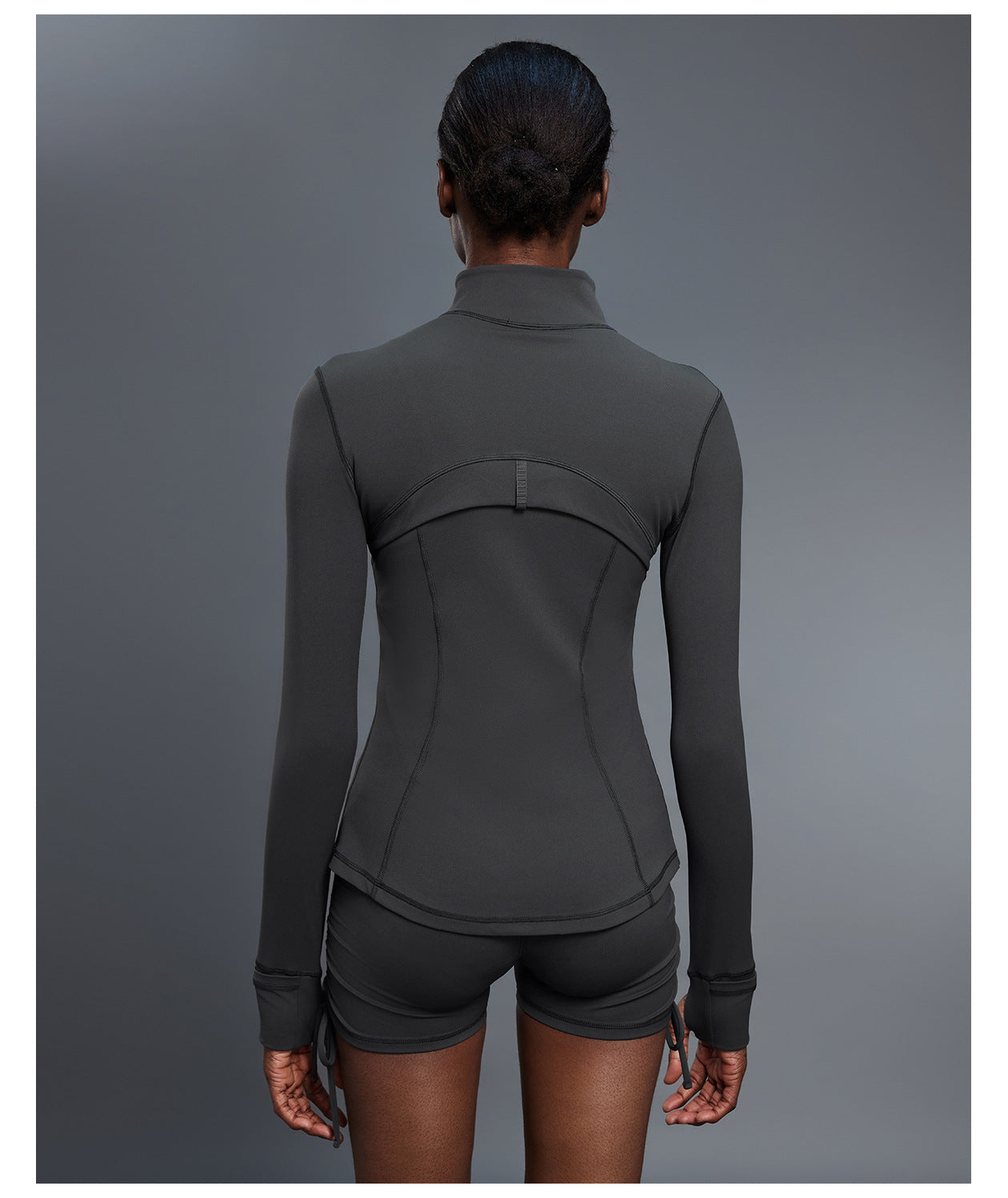 Autumn Long Sleeve Yoga Wear Stretch Slim Fit Sports Jacket Women Outdoor Riding Running Fitness Clothes Jacket