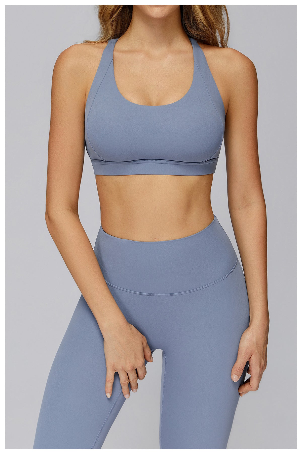 Cloud Sense Yoga Bra Cross Hollow Out Cutout out Beauty Back Tight Sports Underwear Running Sports Workout Bra