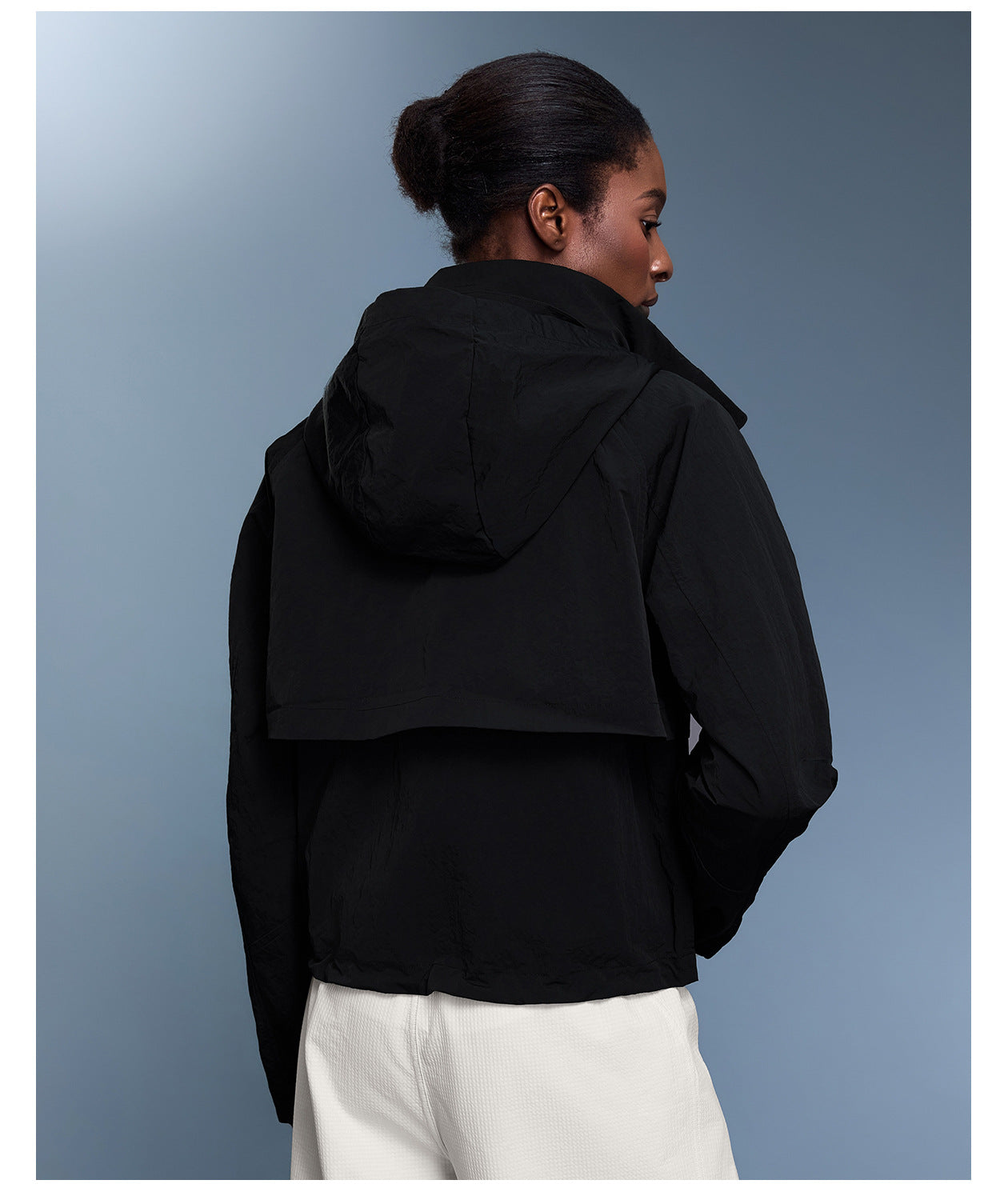 Outdoor Waterproof Hard Wearing Sports Windbreaker Women Storage Hooded Loose Casual Jacket Jacket Autumn