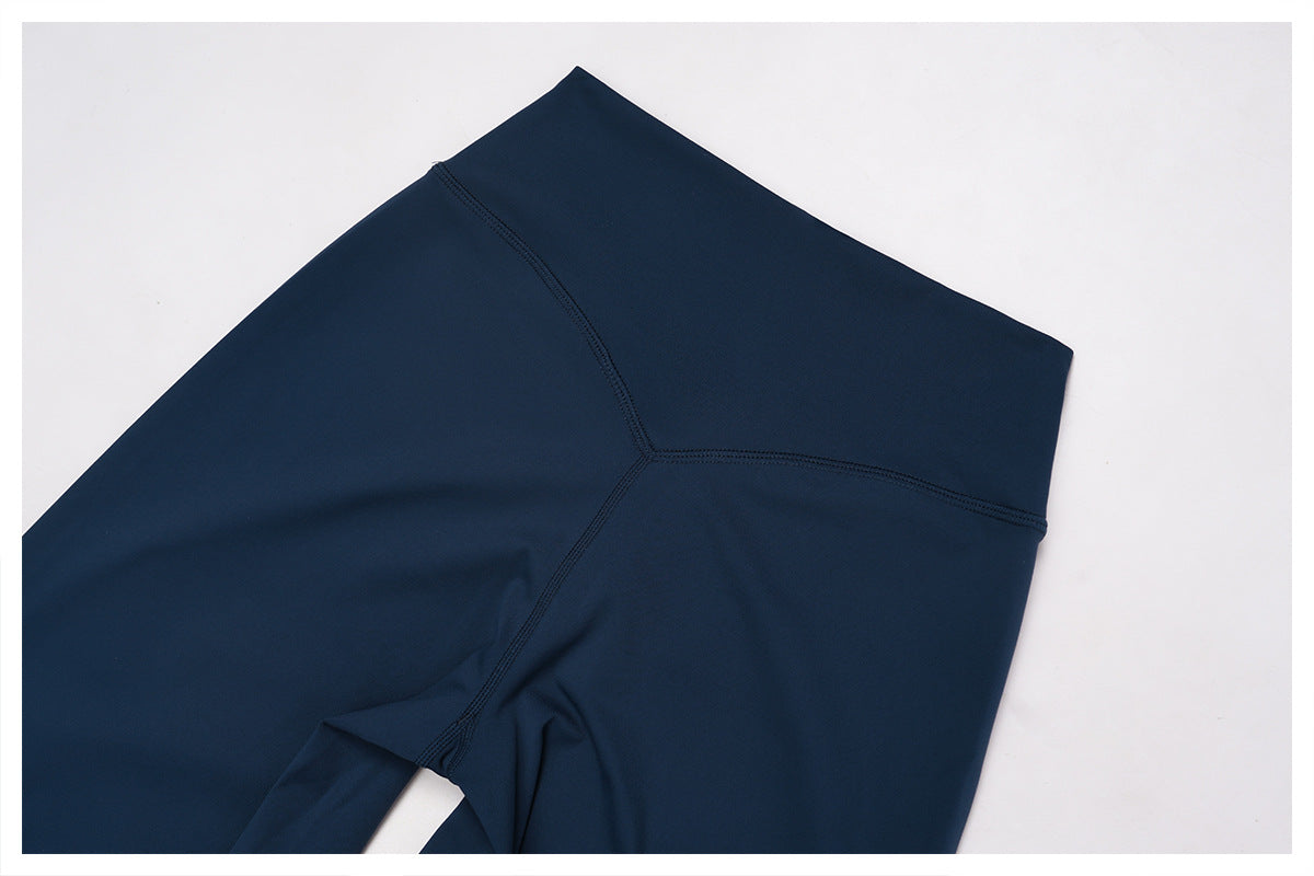 Arrival Brushed Yoga Knee Length Pants High Waist Quick Drying Skinny Slimming Middle Pants Running Outdoors Workout Clothes for Women
