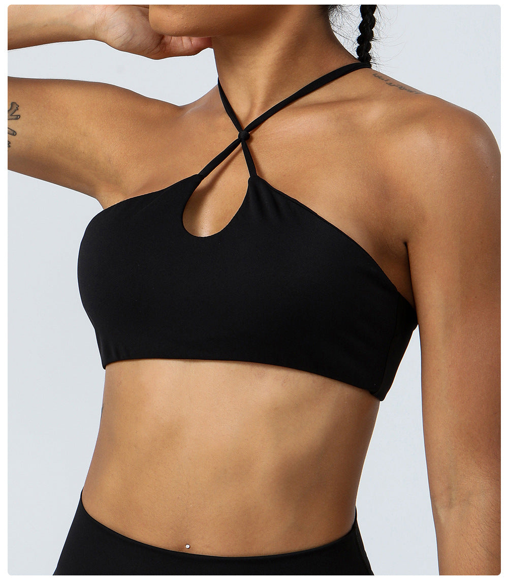 Thin Belt Beauty Back Exercise Underwear Nude Feel Yoga Clothes Running Workout Bra Quick-Drying Yoga Vest