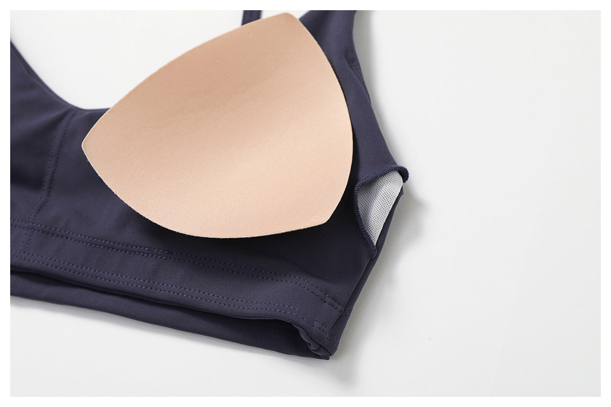 Sollinarry Sustainable Recycled Quick Drying Tight Back Yoga Bra Outer Wear Running Exercise Underwear Fitness Vest Top