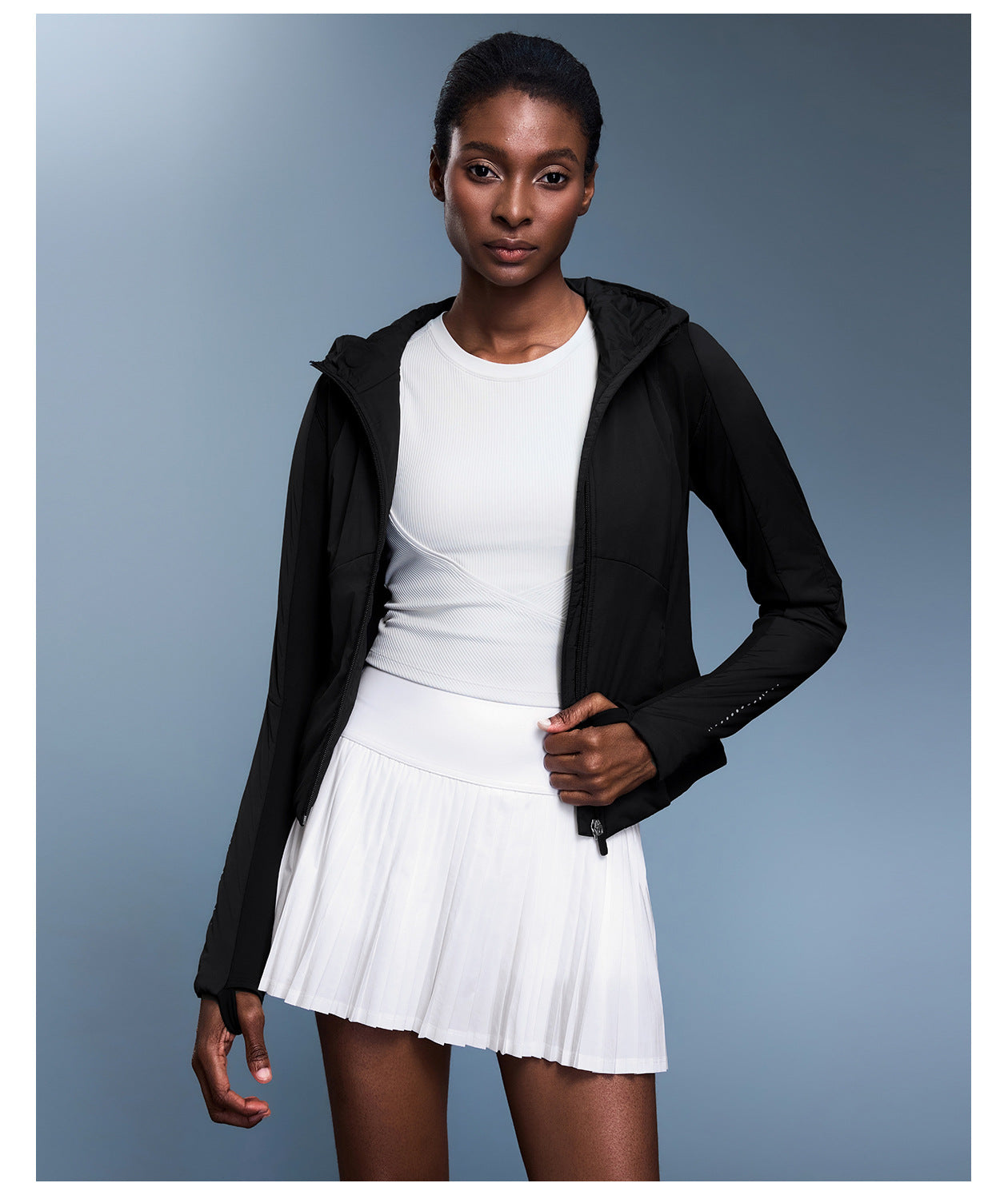 Autumn Winter Women Short Lightweight Cotton Coat Coat Slim Fit Slimming Cardigan Sports Hooded Top