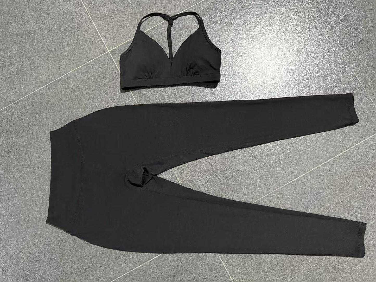 Tight Yoga Hollow Out Cutout out Beauty Back Shockproof Sports Running Fitness Casual Yoga Two Piece Sets