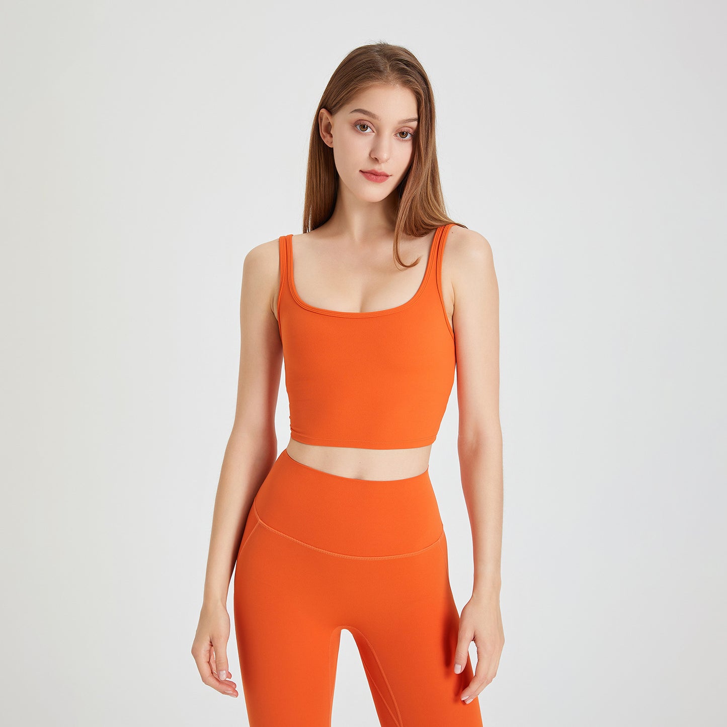 Wear Sports Back Shaping One Piece Cup Double Shoulder Strap Gather Belly Contracting Sexy Yoga Clothing Underwear