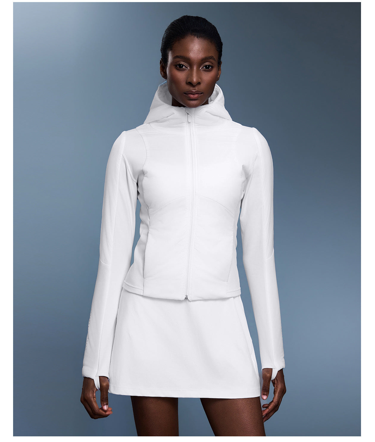 Autumn Winter Women Short Lightweight Cotton Coat Coat Slim Fit Slimming Cardigan Sports Hooded Top