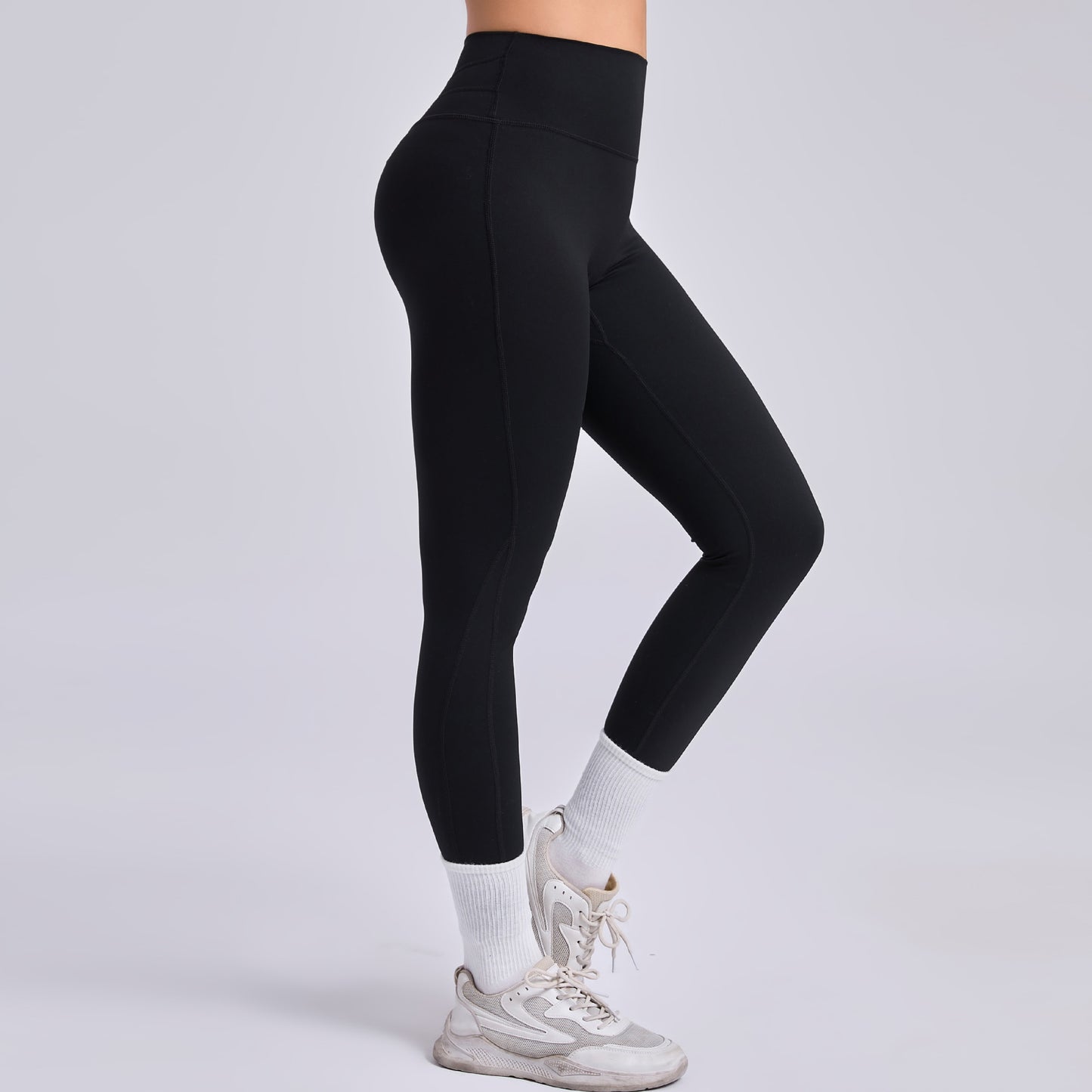 Outdoor Running Fitness Pants Hip Raise Yoga Pants Patchwork Knitting Tight High Waist Breathable Sports Yoga Pants