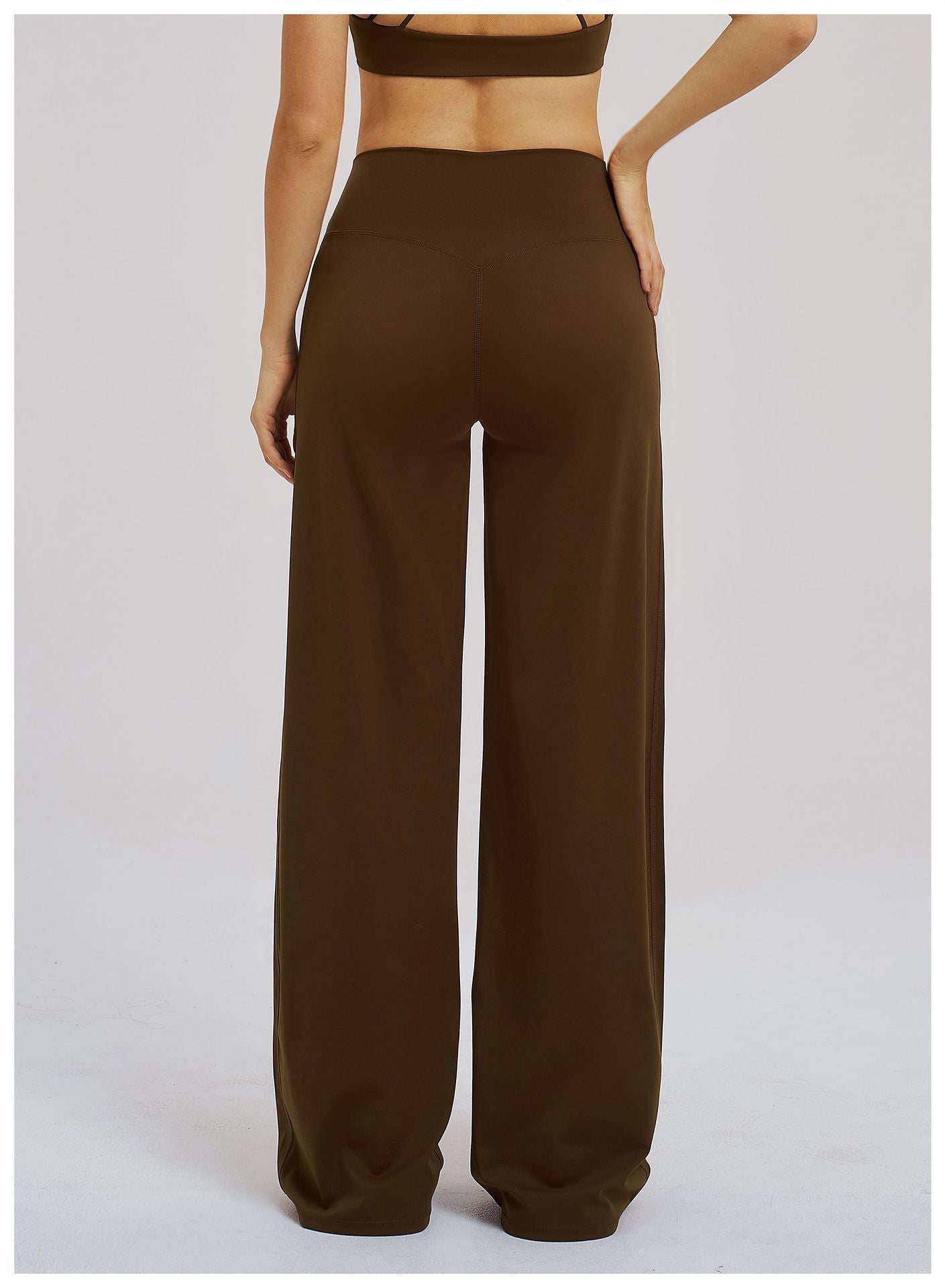 Brushed Casual Wide Leg Pants Cross Waist Brushed Loose Pants Outdoor Running Sports Wide Leg Pants