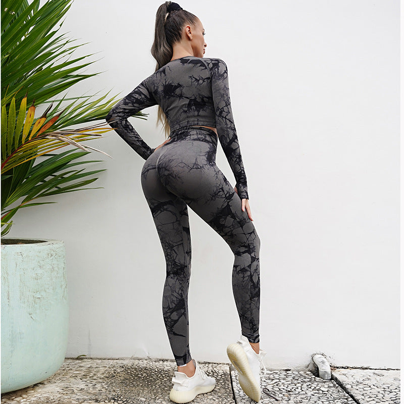 Black and Gray Long Sleeve Trousers Suit