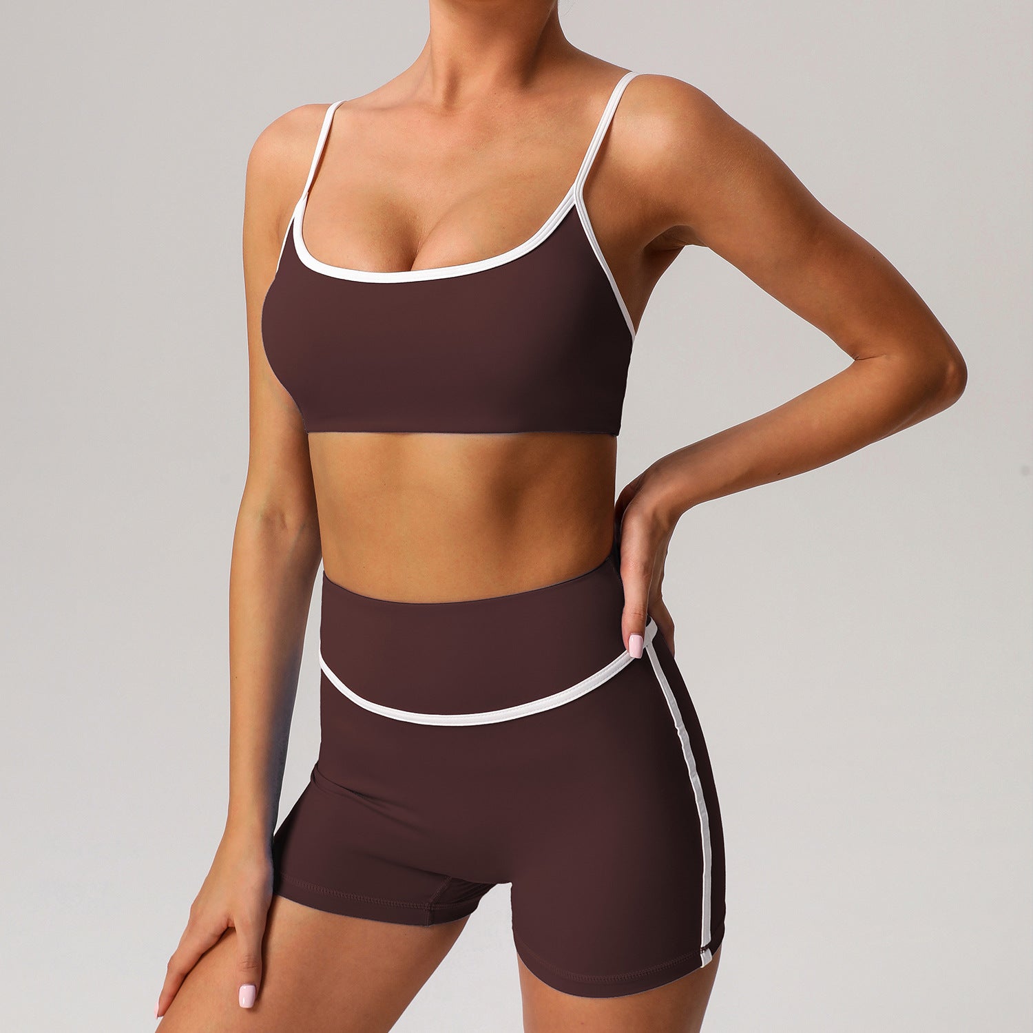 Vinegar Purple Shorts Bra