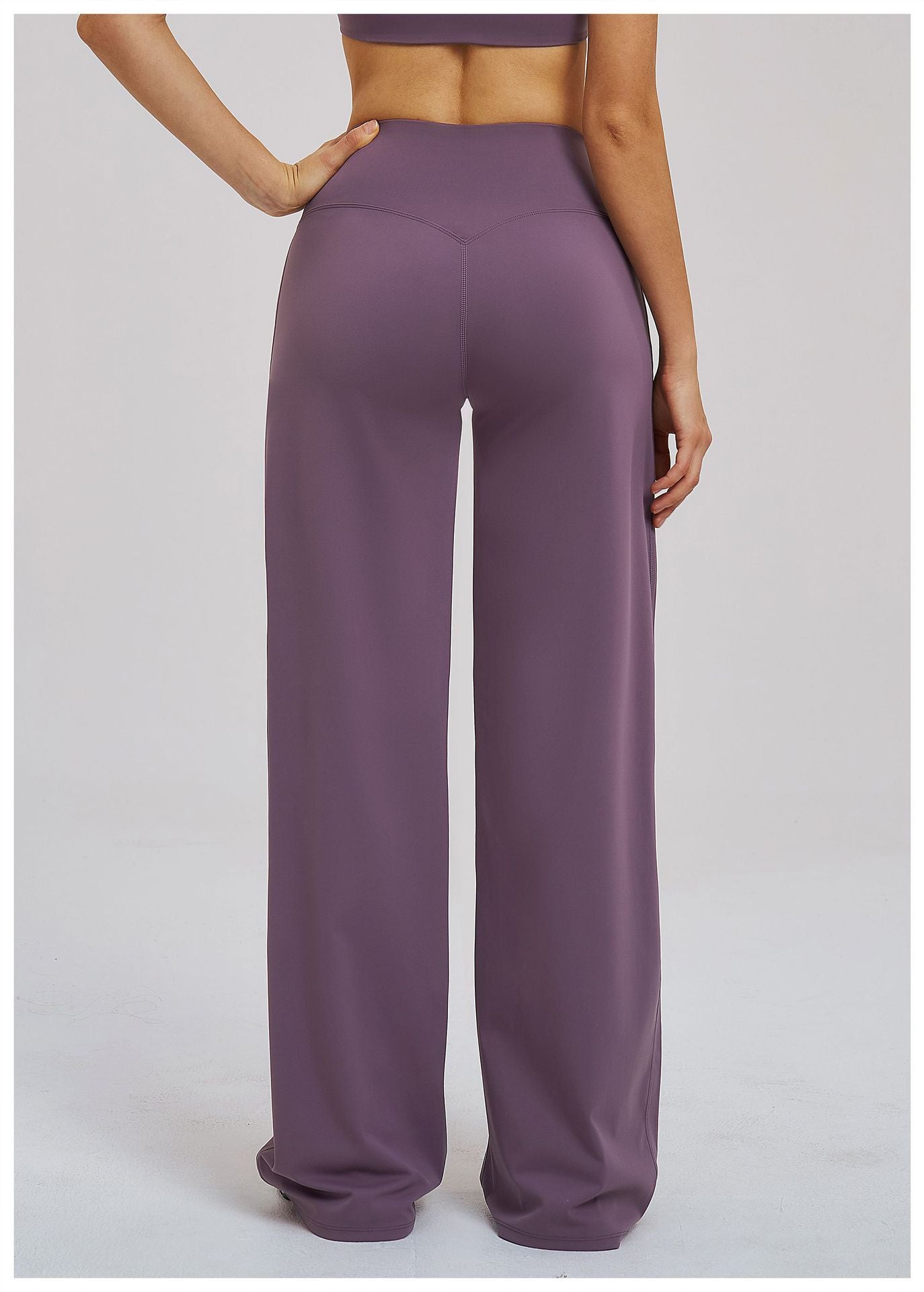 Brushed Casual Wide Leg Pants Cross Waist Brushed Loose Pants Outdoor Running Sports Wide Leg Pants