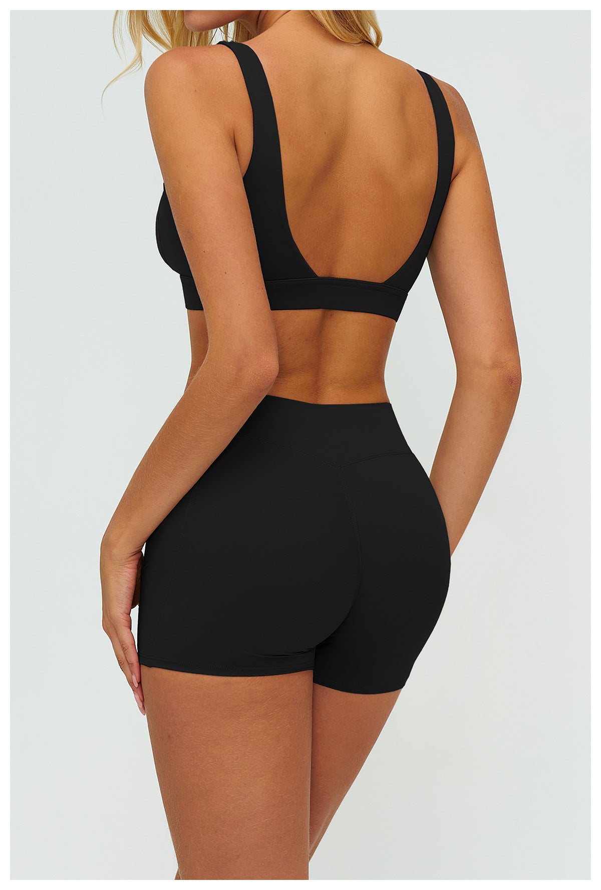 Brushed Yoga Bra Hollow Out Cutout Geometric Abstract Back High Grade Underwear Fitness Running Sports Bra Women