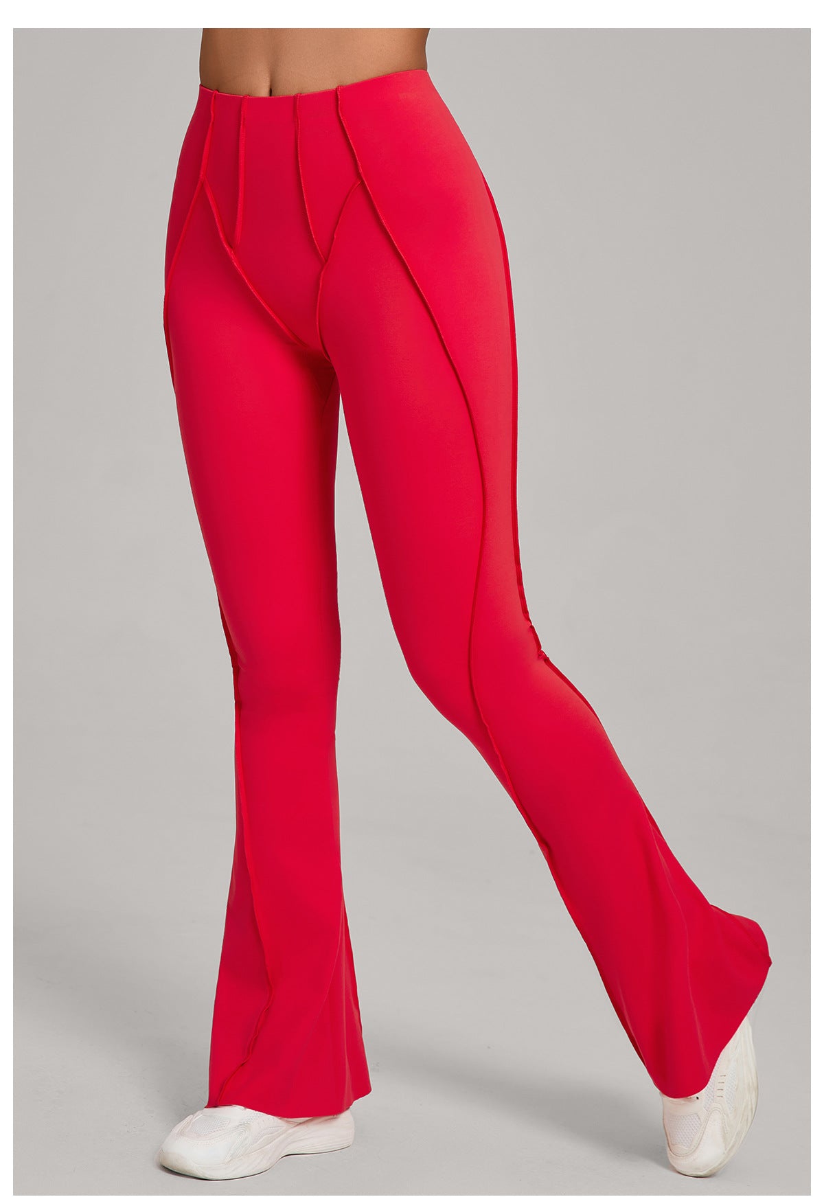 Wide Leg Tight Brushed Hip Lifting Yoga Bell Bottom Pants Dance High Waist Bootcut Casual Sports Pants