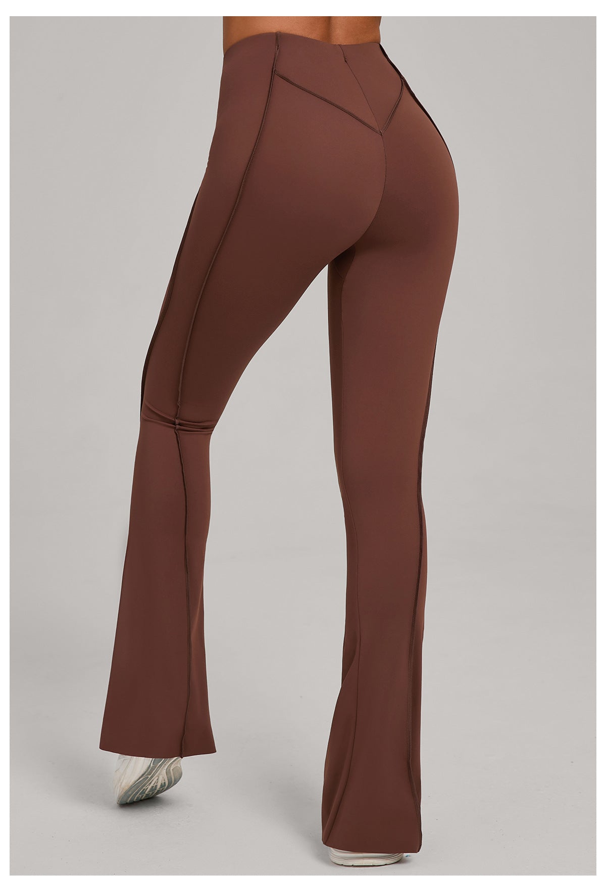 Wide Leg Tight Brushed Hip Lifting Yoga Bell Bottom Pants Dance High Waist Bootcut Casual Sports Pants