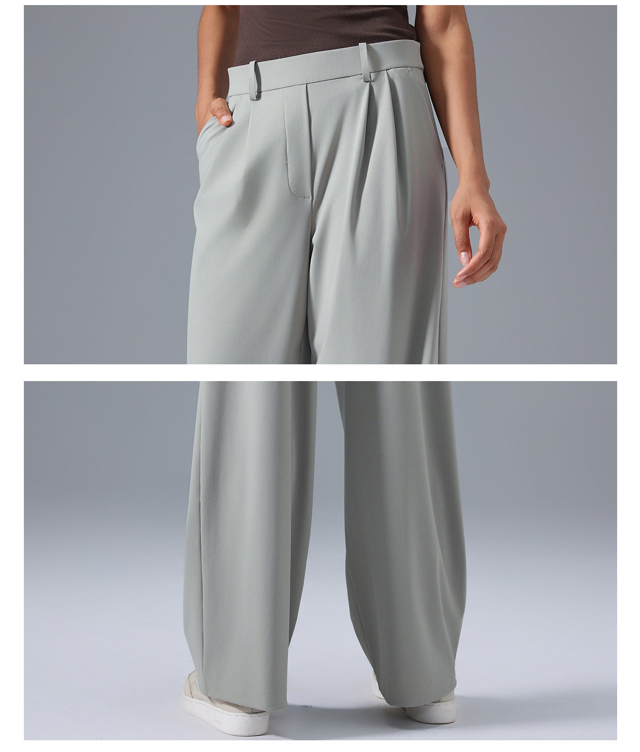 High Waist Drooping Sports Casual Pants Women Loose Slimming All Matching Wide Leg Pants Quick Drying Breathable Straight Trousers