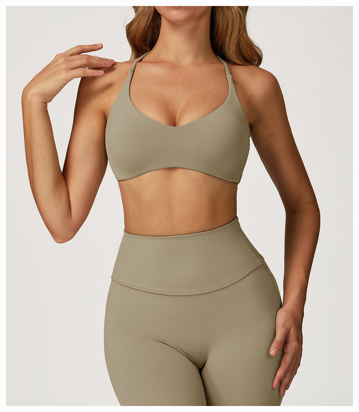 Cloud Sense Yoga Bra Quick-Drying Cross Back High Strength Workout Clothes Casual Running Exercise Underwear