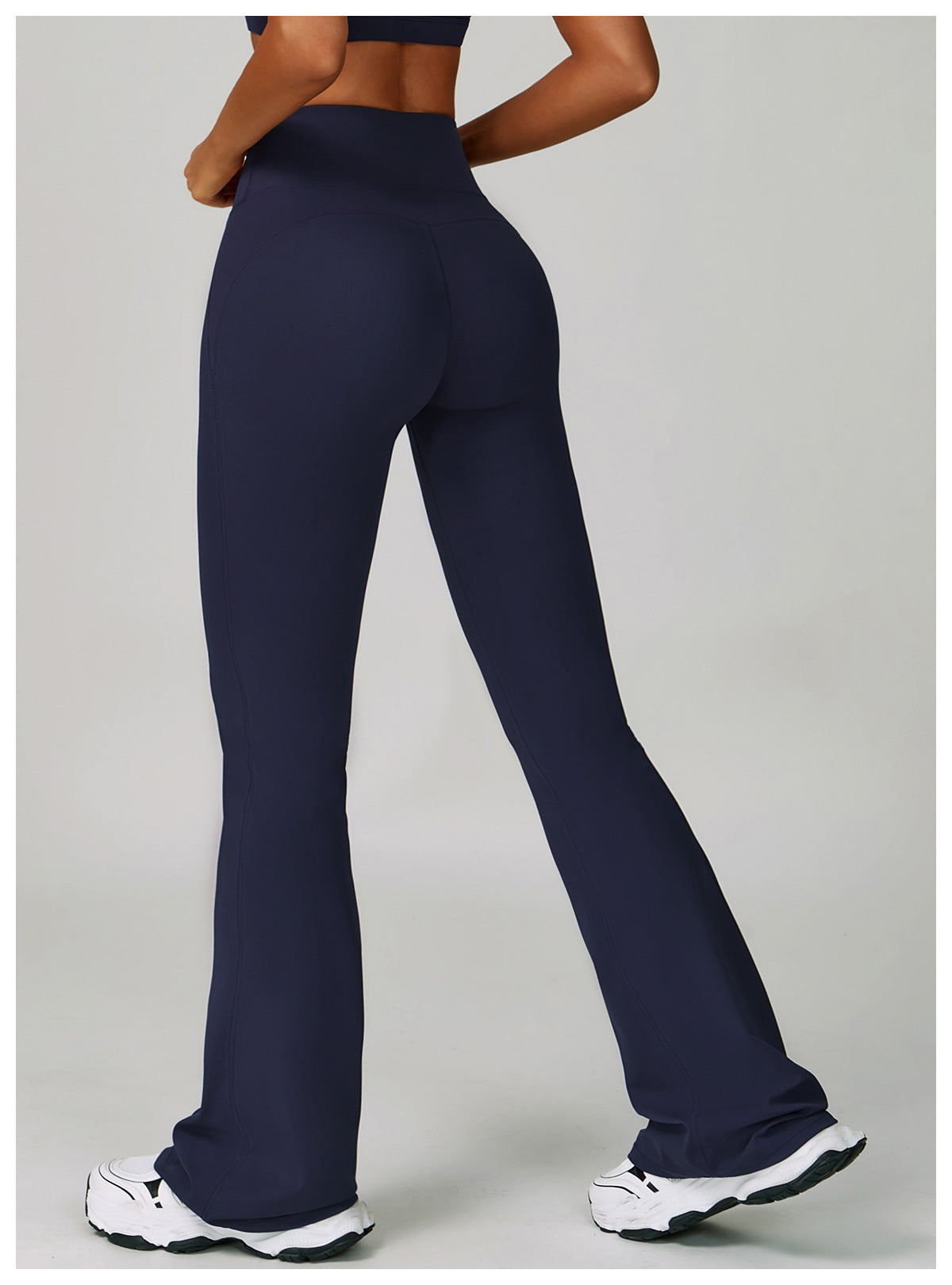 Sports Trousers High Waist Hip Lift Wide Leg Outerwear Bell Bottom Pants Running Sports Casual Flared Pants Bell-Bottom Pants