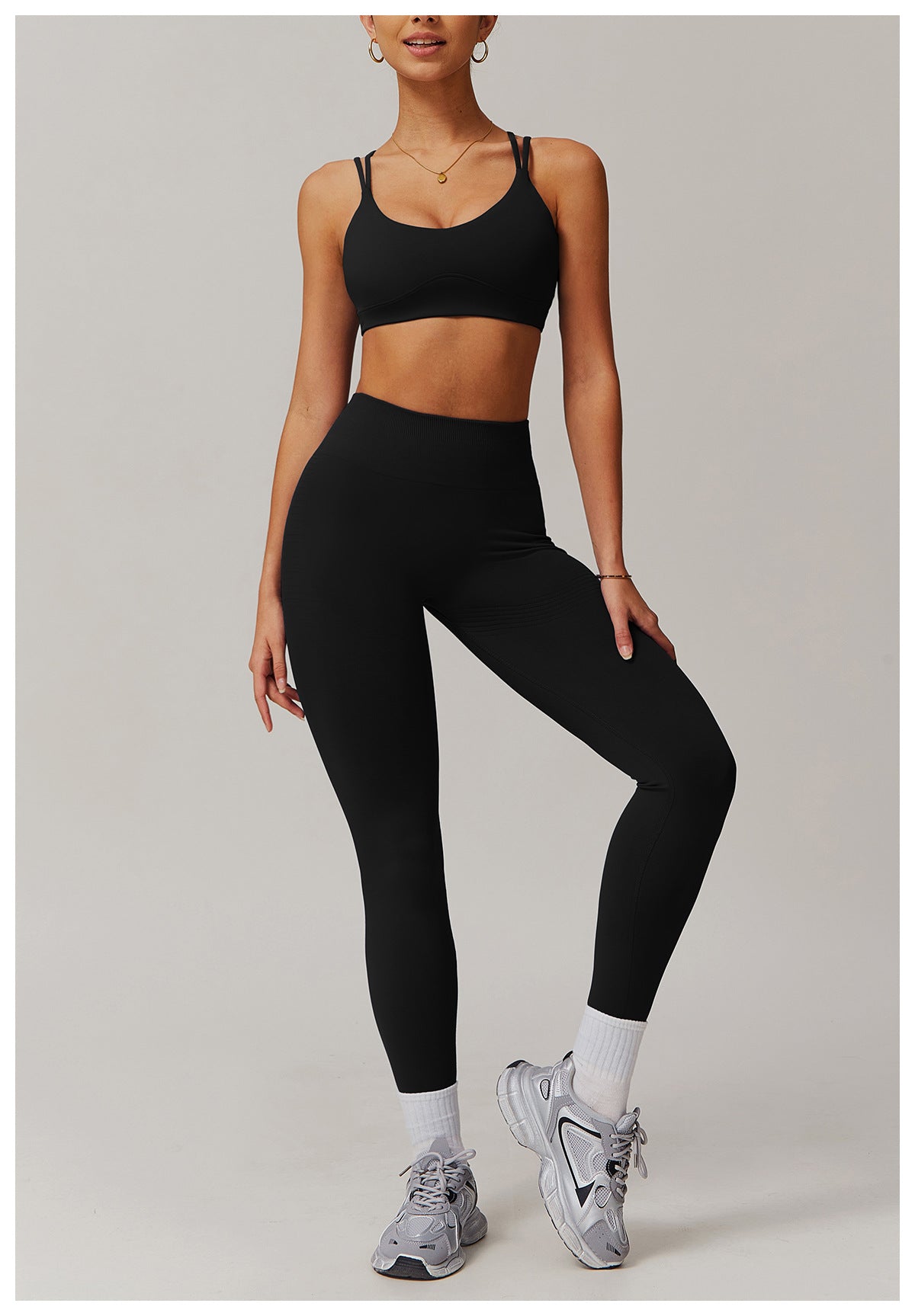 Sollinarry Cross Beauty Back Yoga Bra Sports Nude Feel Outer Wear Underwear Outdoor Running Fitness Sports Vest