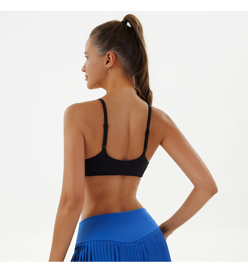 Tight Back Yoga Bra Nude Feel Quick Drying Sports Underwear Pilates Workout Clothes Vest Top for Women