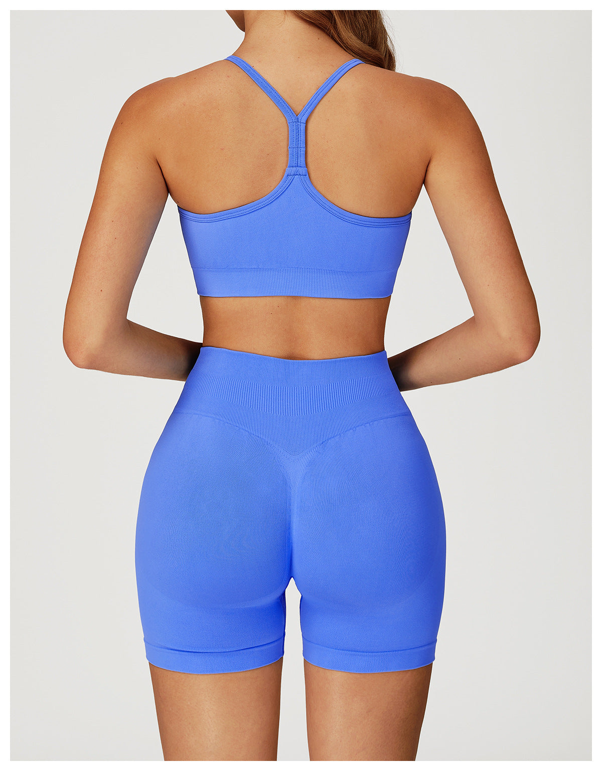 Seamless Yoga Shorts Women Summer High Waist Skinny Hip Raise Outdoor Sports Running Fitness