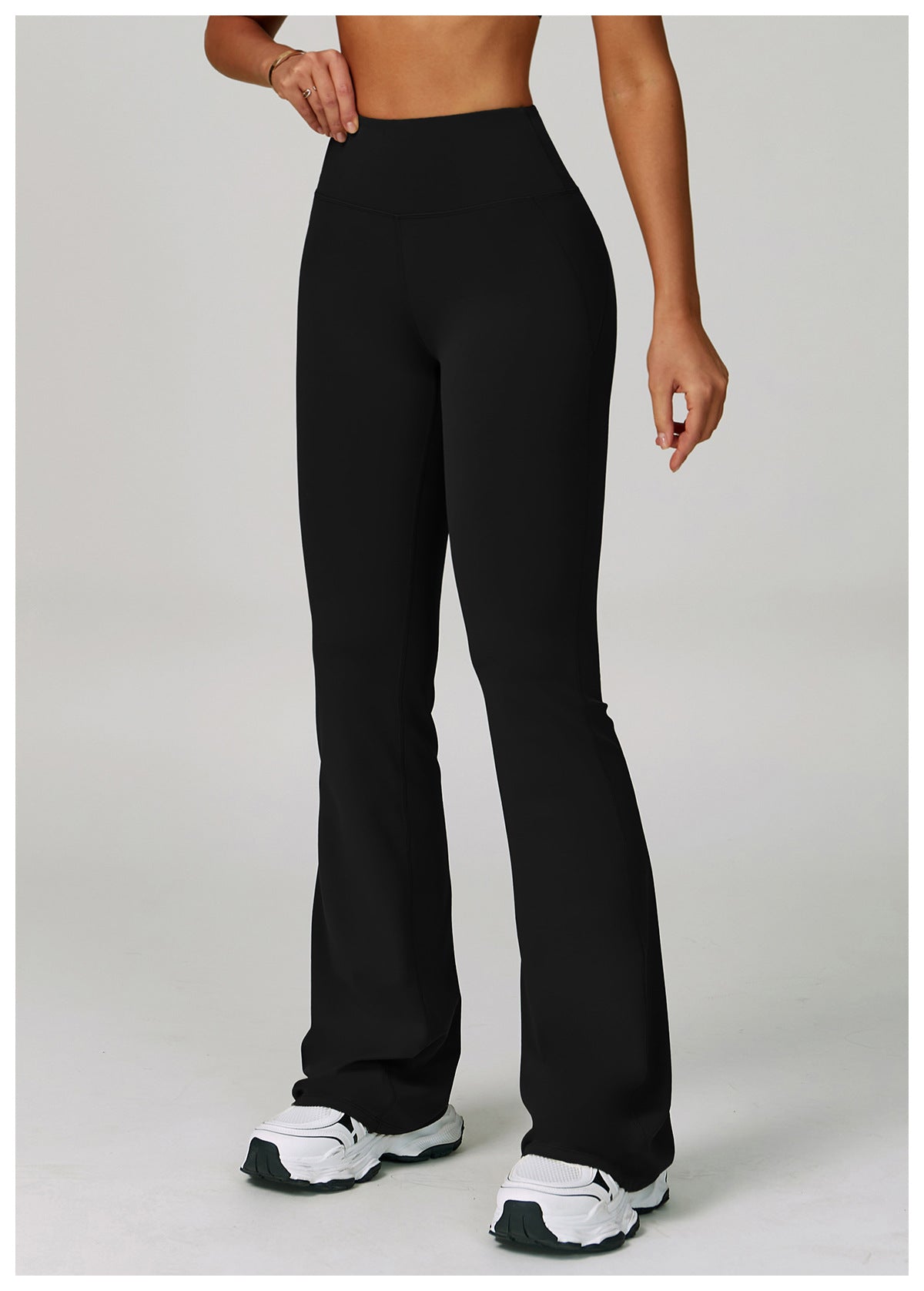 Sports Trousers High Waist Hip Lift Wide Leg Outerwear Bell Bottom Pants Running Sports Casual Flared Pants Bell-Bottom Pants