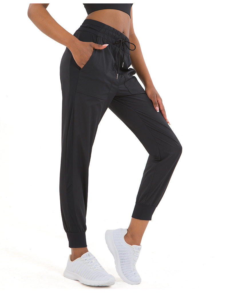Arrival Running Casual Sports Trousers Ankle-Tied Breathable Quick-Drying Fitness Yoga Trousers