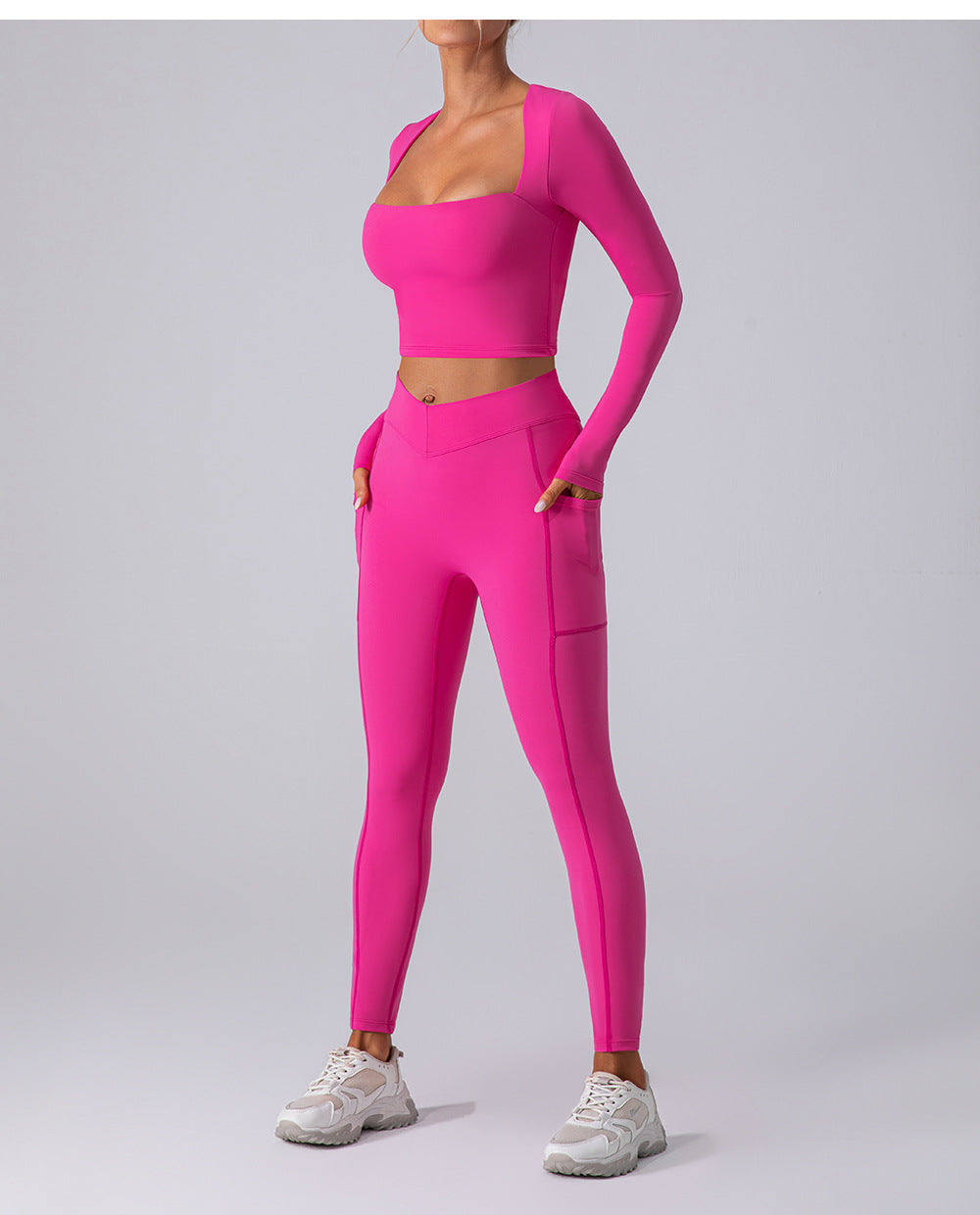 Hip Lifting Nude Feel Yoga Pants Women Body Shaping Belly Contraction Sports Running Fitness Pants Training Slimming Stretch Tights