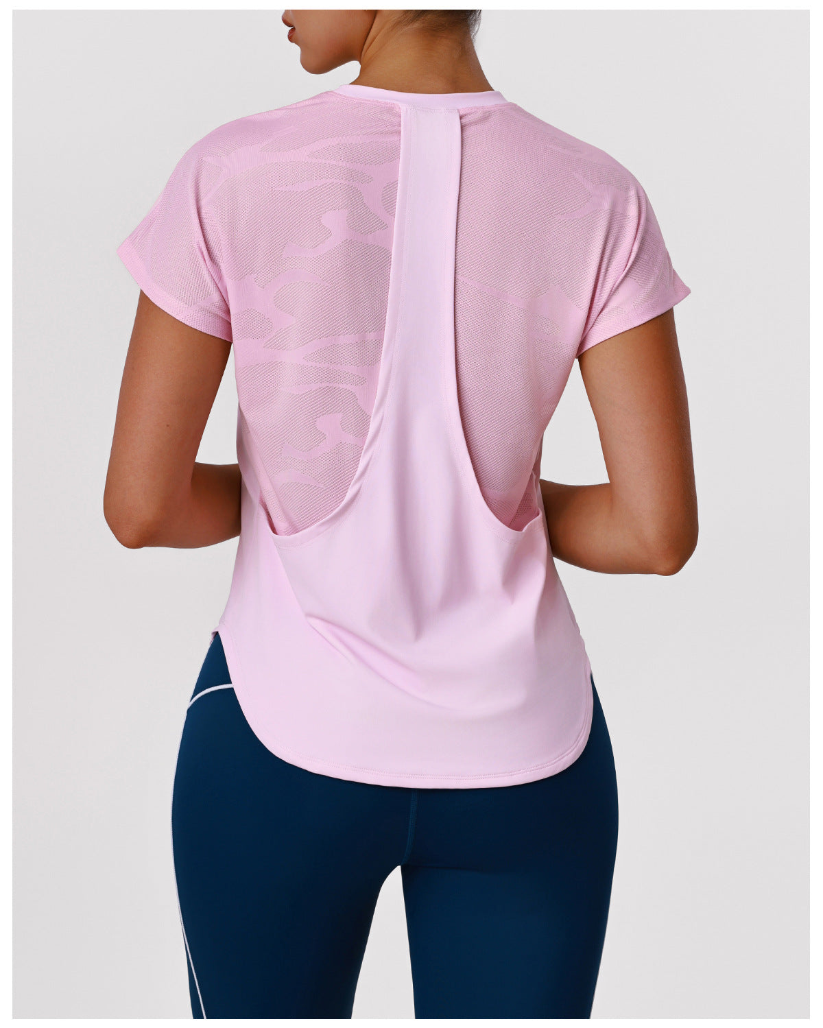 Nude Feel Slim Fit Slimming Yoga Suit Quick Drying Breathable Top Workout Clothes Sports Tights Two Piece Sets