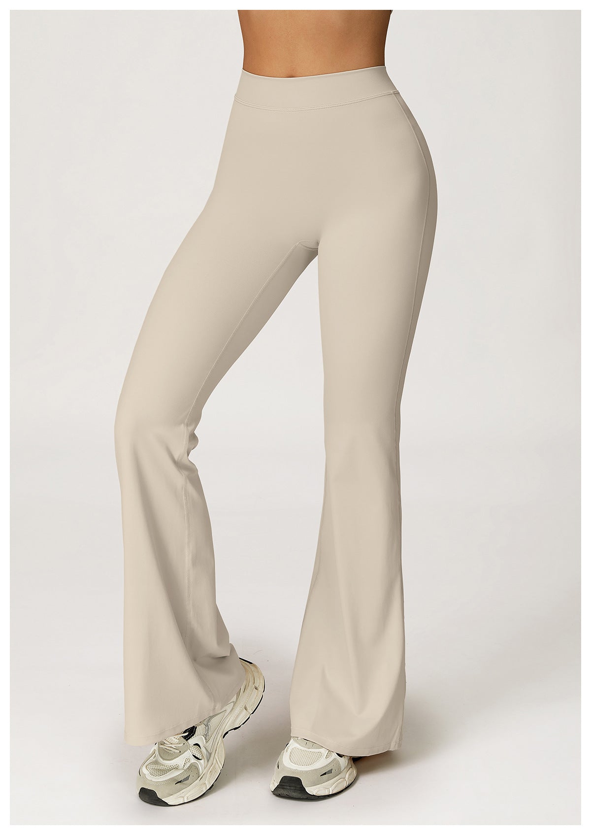 Brushed Sports Trousers High Waist Tight Wide Leg Slimming Bell Bottom Pants Sports Running Fitness Clothes
