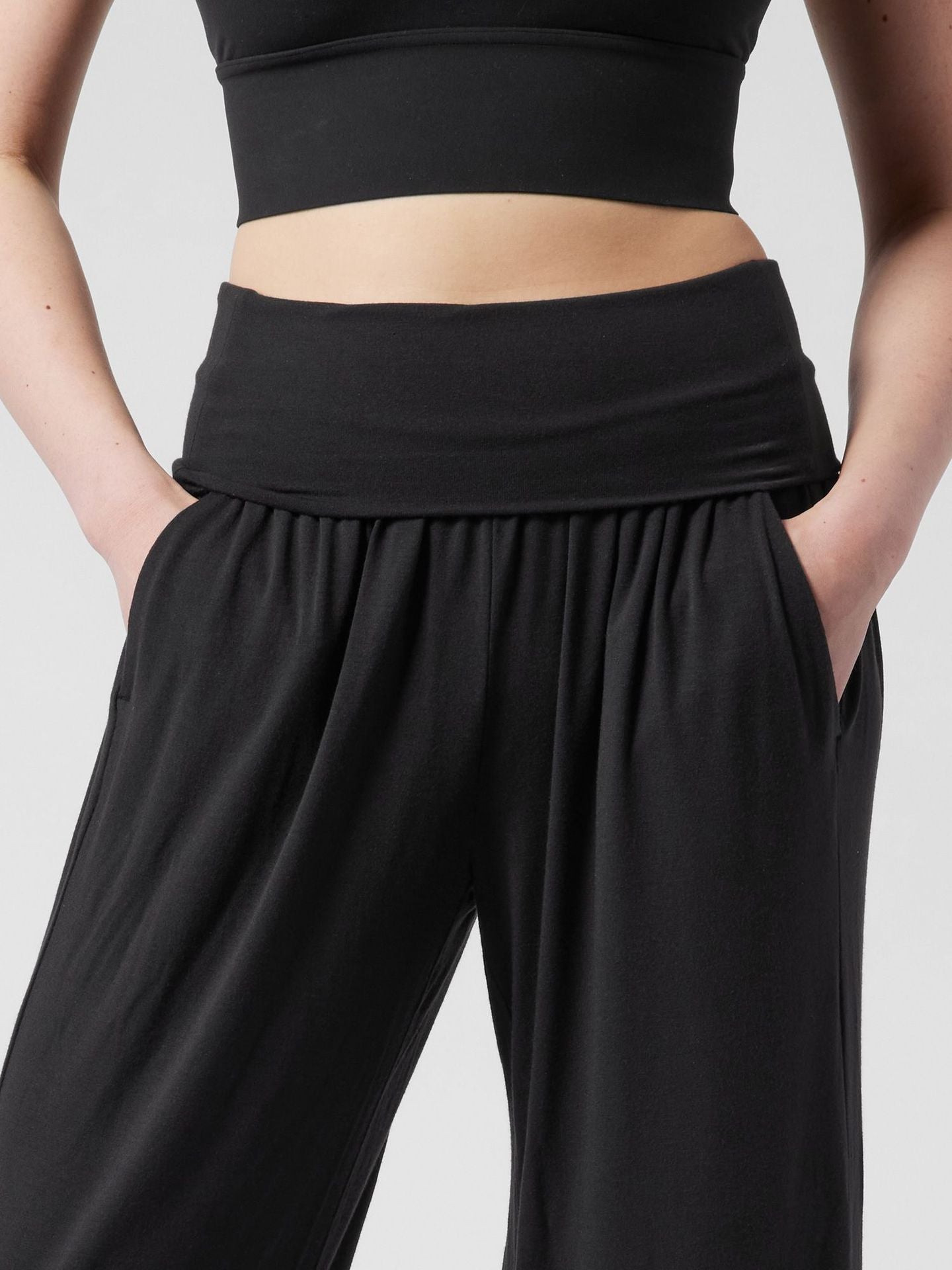 Sports Loose Straight Solid Color Yoga Multi Color Running Casual Slimming Sports Wide Leg Pants