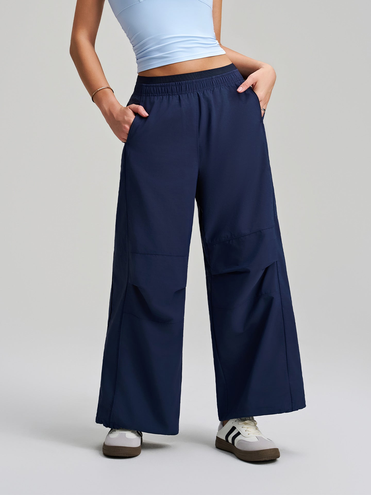 Casual Pants Women Loose Lazy Wide Leg Track Pants Jazz Dancing Paratrooper Pants Women Breathable Sports Overalls
