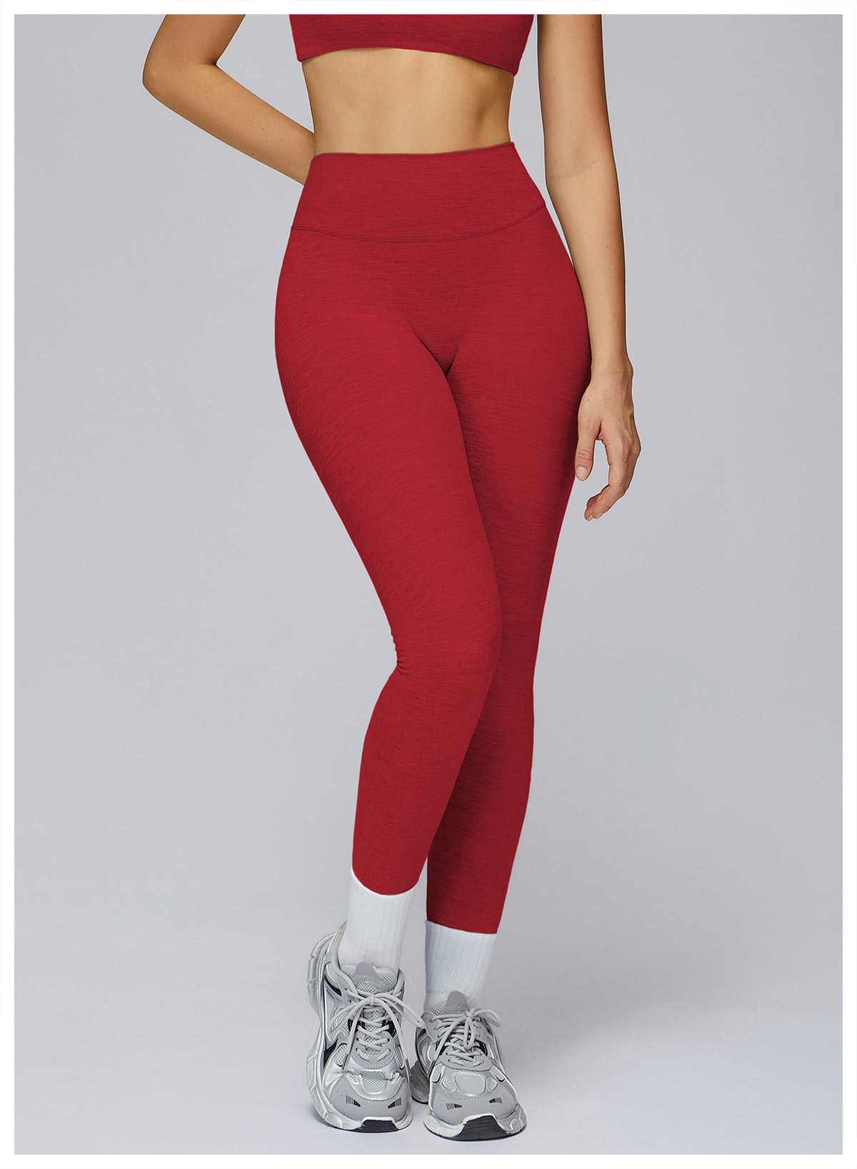 Brushed Yoga Trousers High Waist Quick Drying Skinny Slimming Sports Trousers Running Outdoors Workout Clothes Women