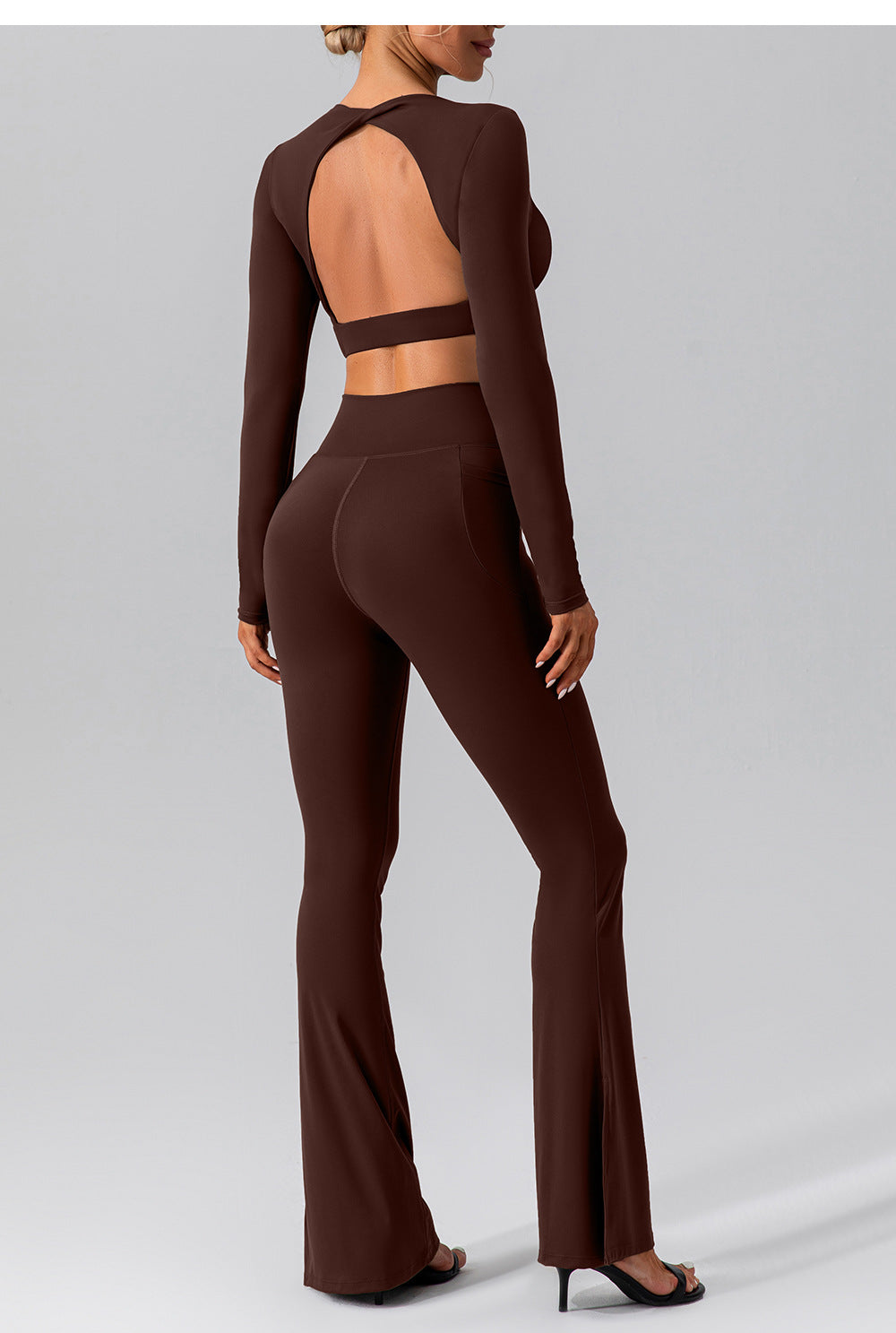 Autumn Nude Feel Long Sleeve Yoga Suit Outer Wear Quick Drying Tight Sports Running Fitness Yoga Wear Women