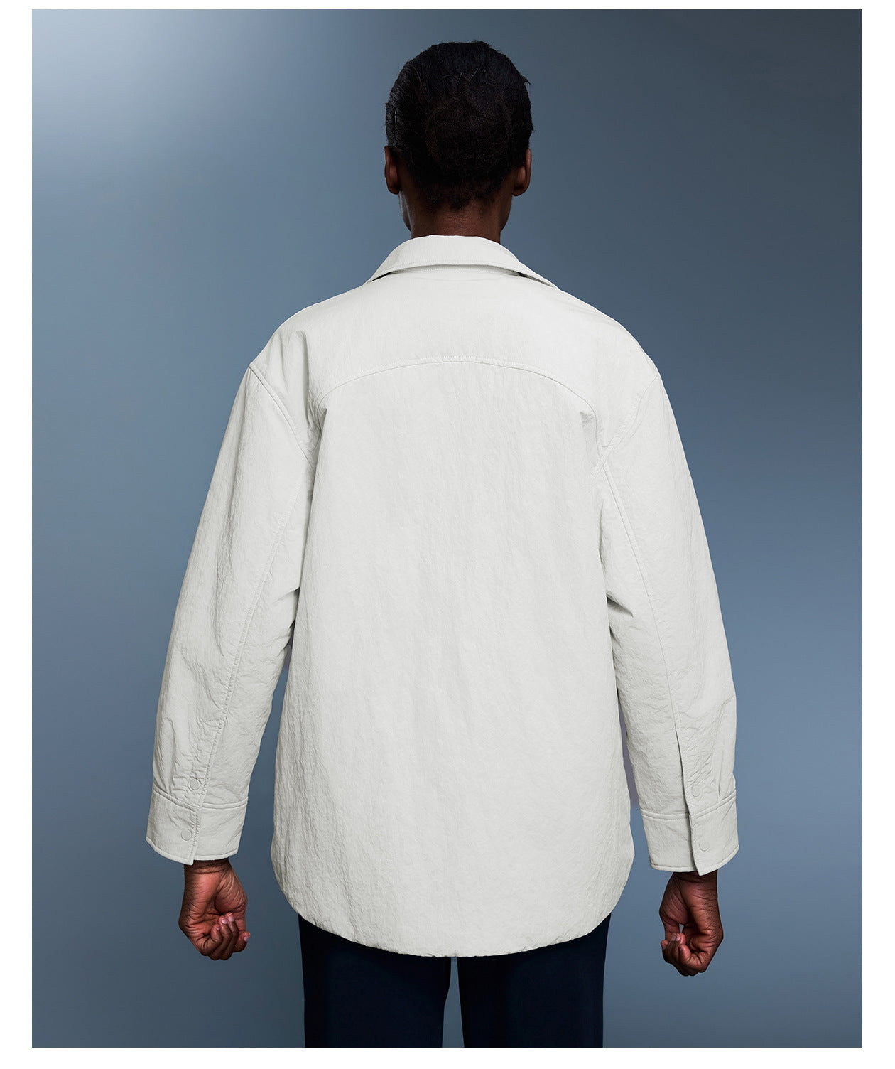 Collared Shirt Cotton Padded Coat Women Autumn Winter Simple Thickened Warm Jacket Casual Top Coat