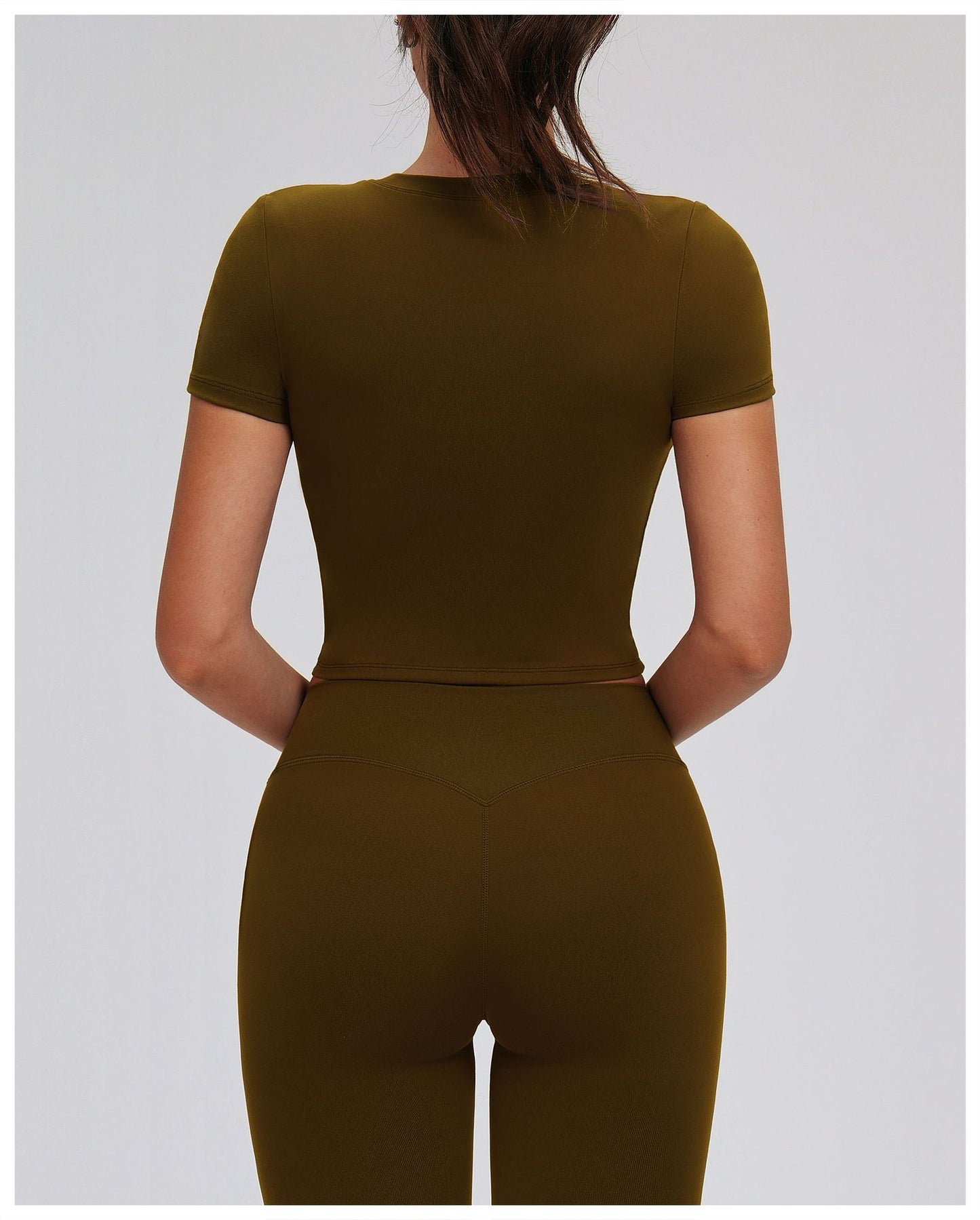 Spring T shirt Skinny Yoga Clothes Short Sleeve Workout Top Outdoor Casual Running Sports Short Sleeve Women
