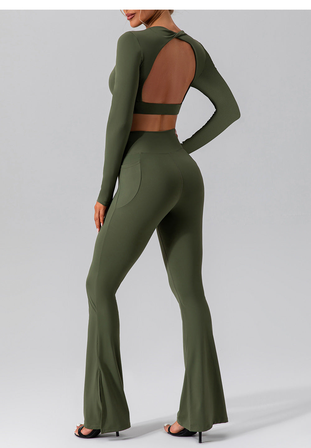 Autumn Nude Feel Long Sleeve Yoga Suit Outer Wear Quick Drying Tight Sports Running Fitness Yoga Wear Women