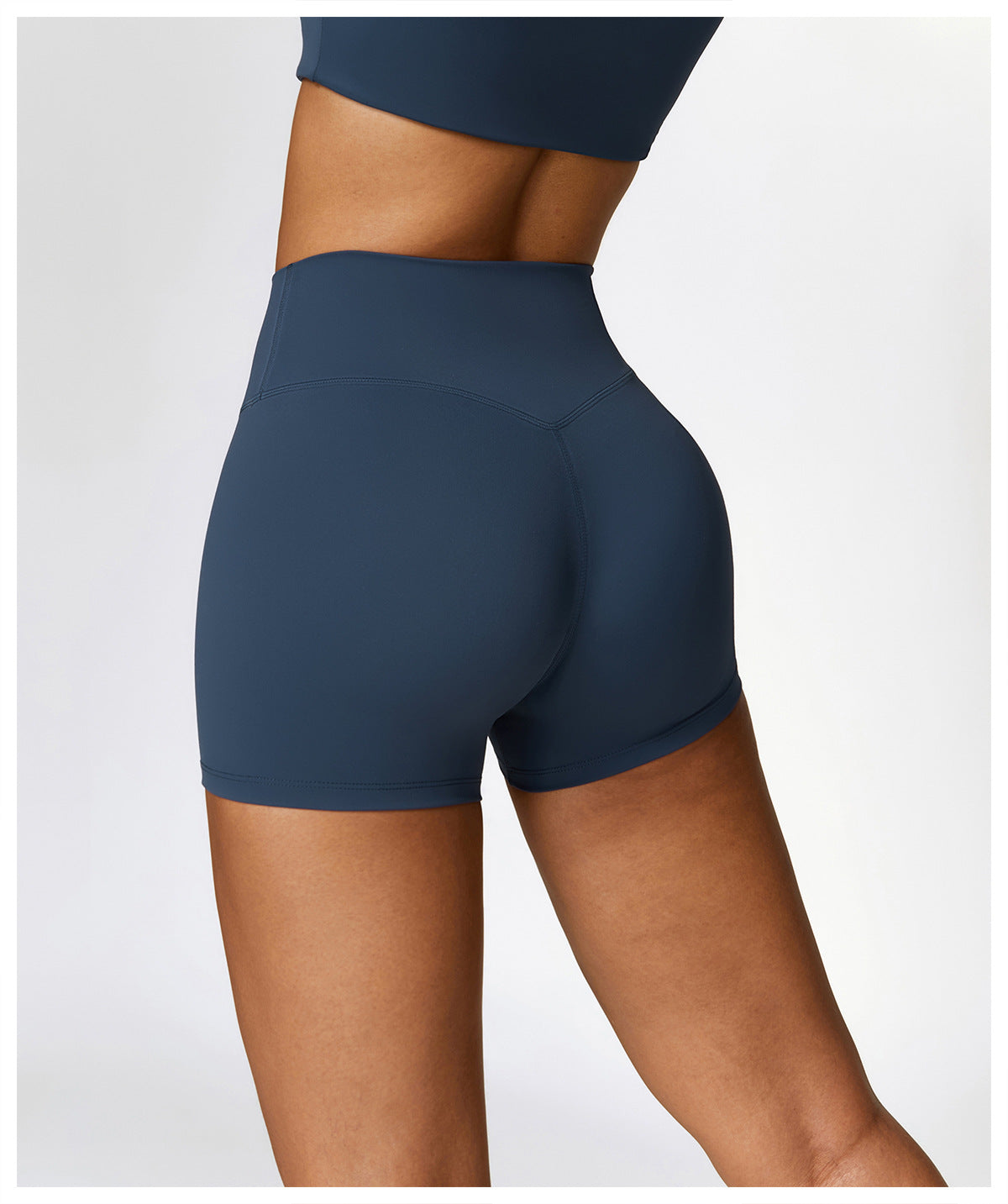 Brushed Tight Yoga Shorts Women High Waist Belly Contracting Fitness Pants Hip Lifting Running Exercise Shorts